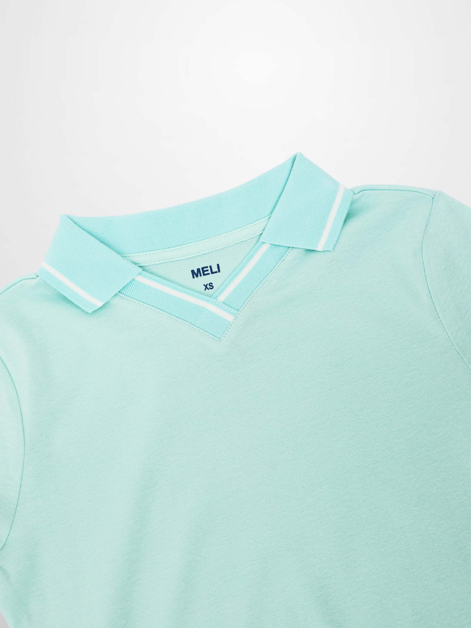 Collared High V T-Shirt-Mint