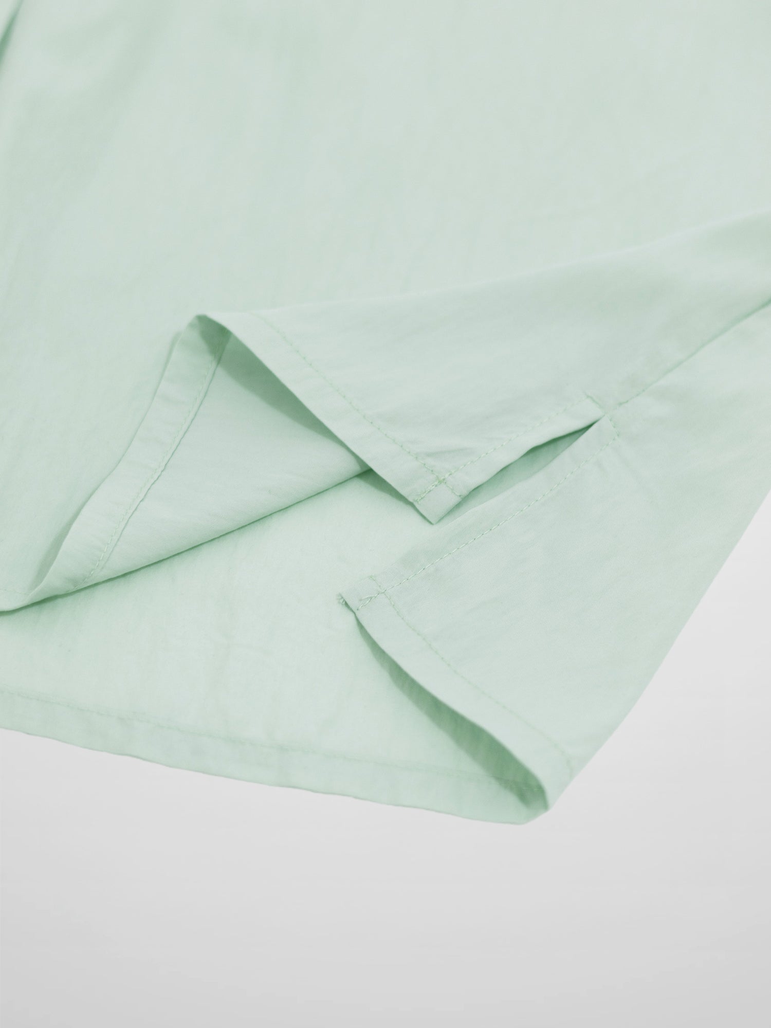 Boxy Dolman Sleeve Crinkle Blouse-Mint Green