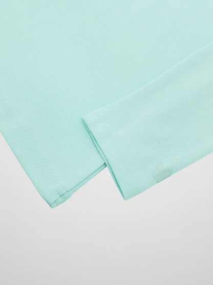 Collared High V T-Shirt-Mint