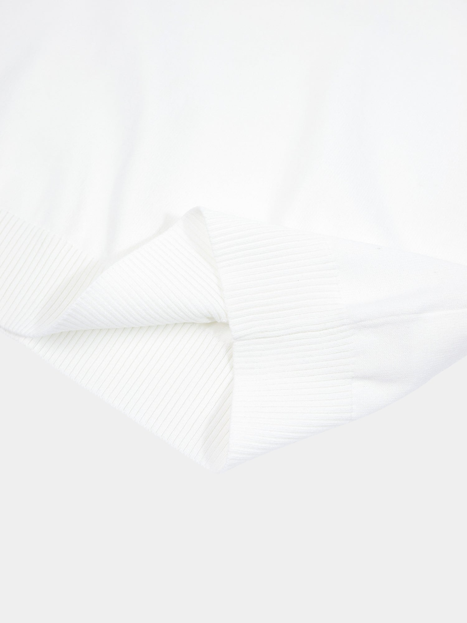 High Cuff Crew Sweater-Ivory