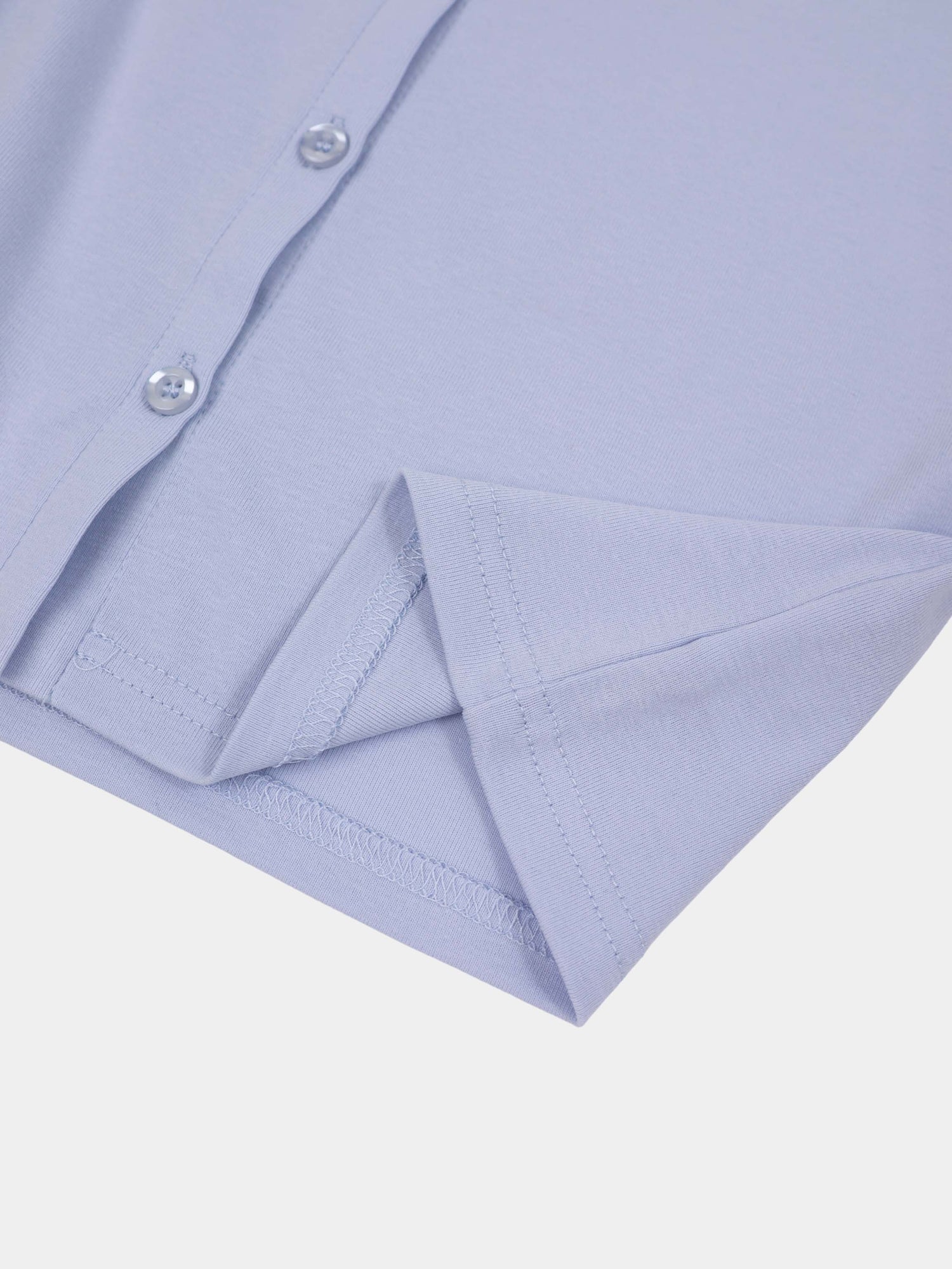Crop T-Shirt Cardigan-Light Blue