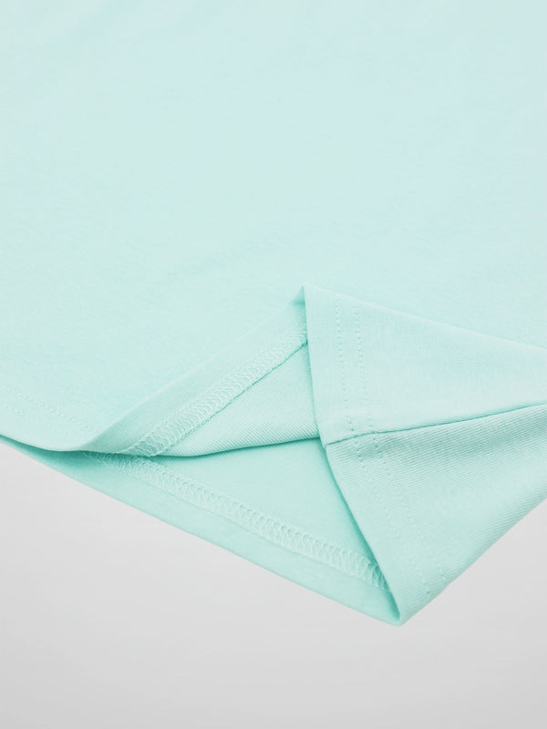 Collared High V T-Shirt-Mint