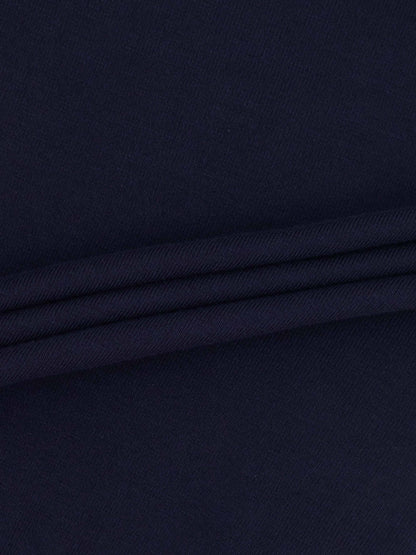 Mock Neck Thin Knit Sweater-Navy