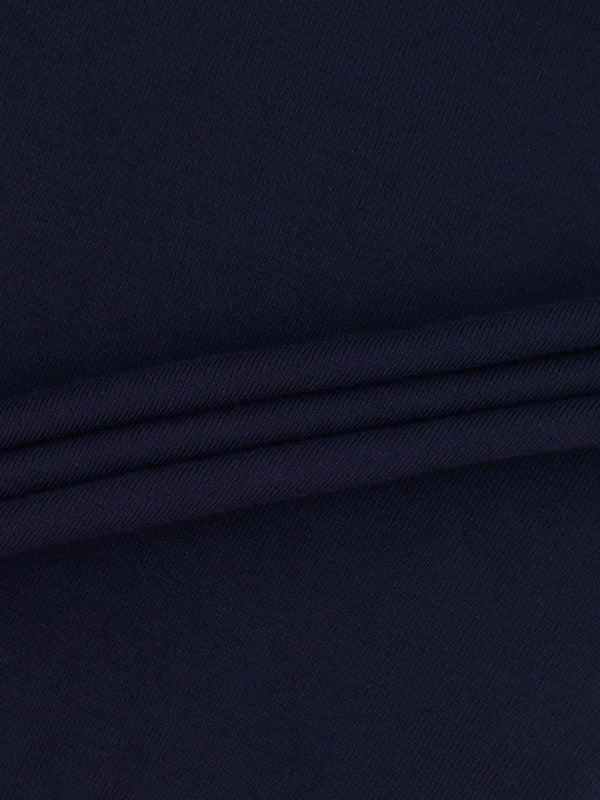 Mock Neck Thin Knit Sweater-Navy