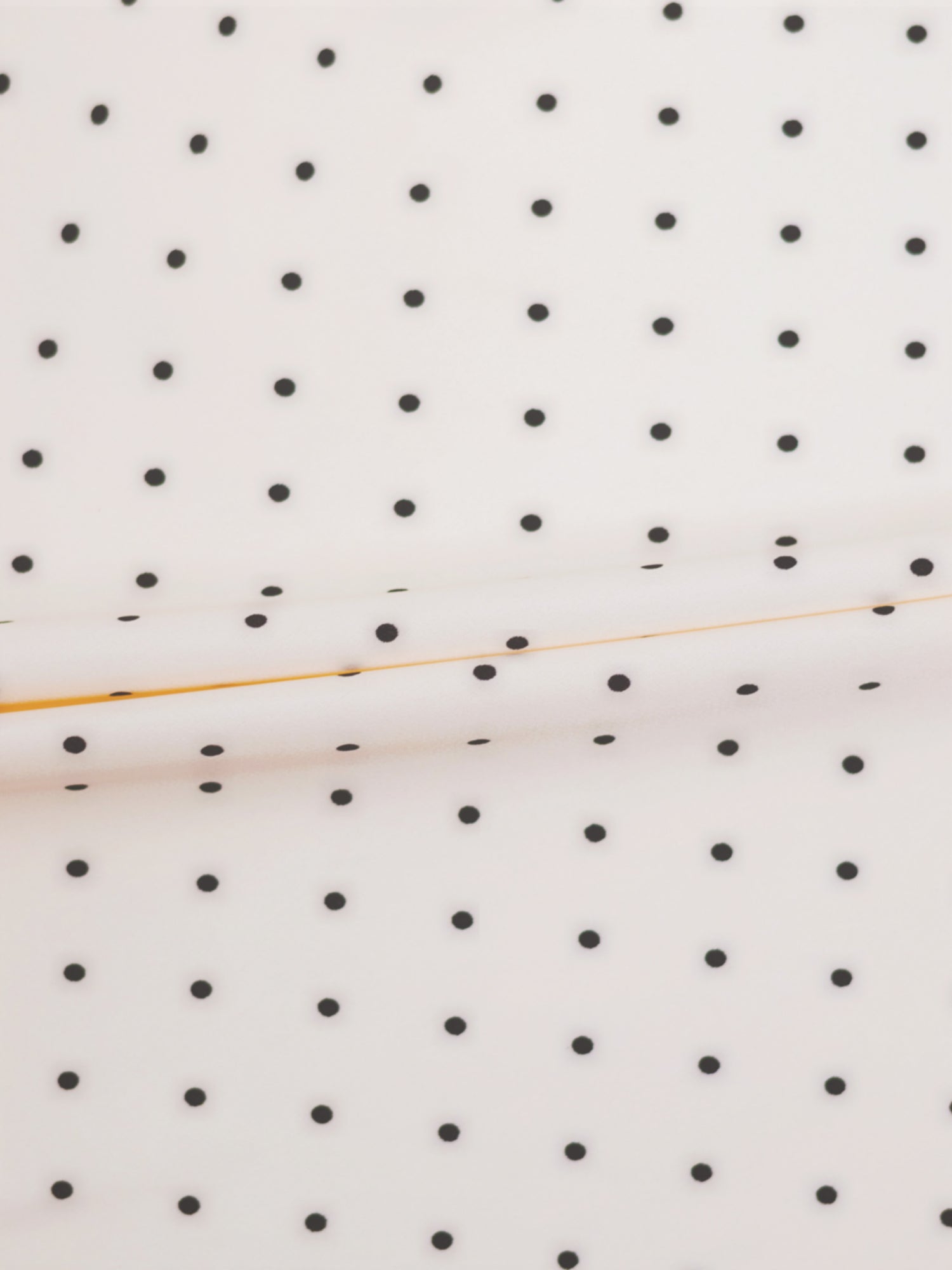 Oversized Satin Blouse-Cream Small Polka Dot