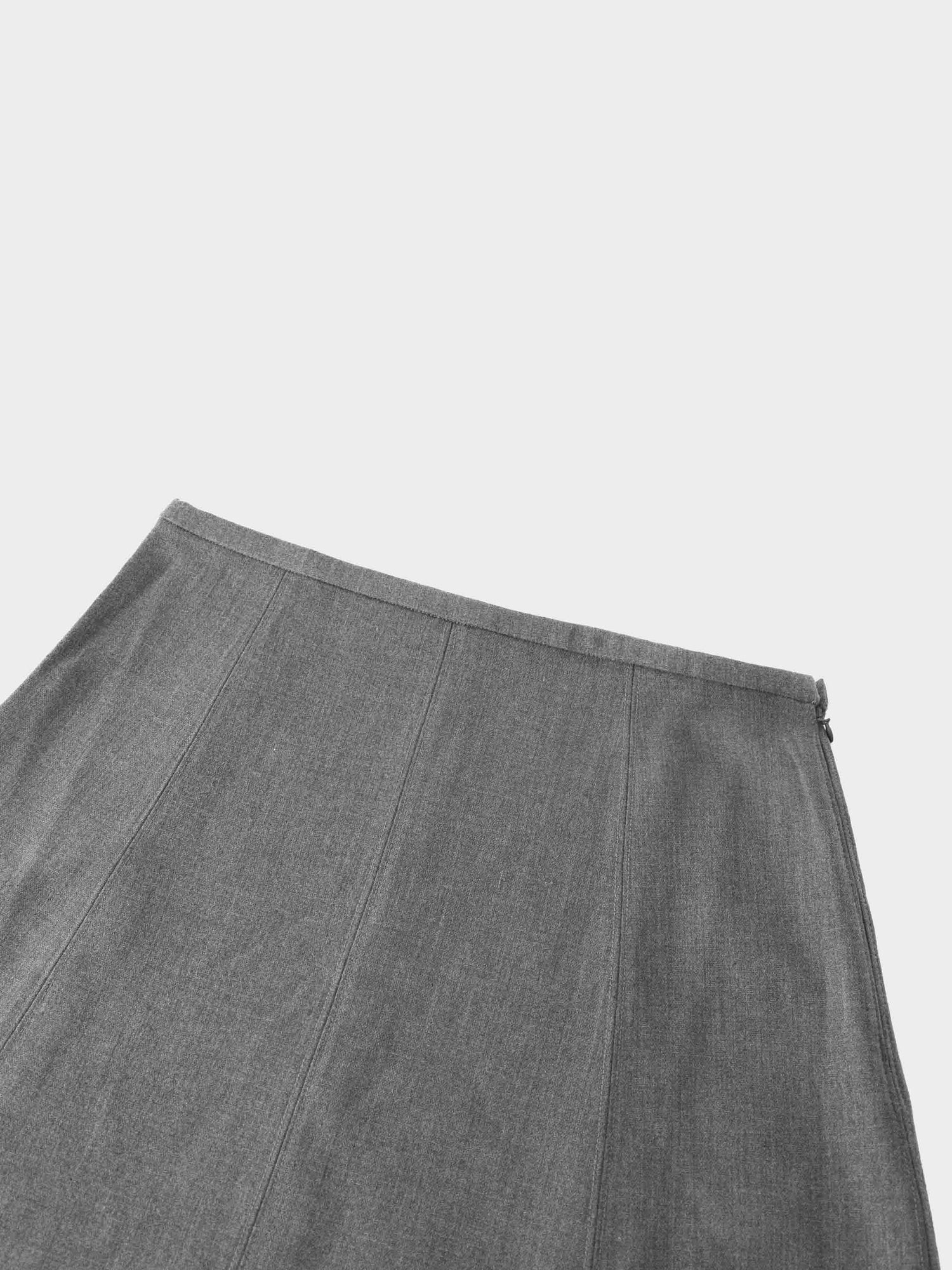 The Basic Flare Skirt 37&quot;-Grey