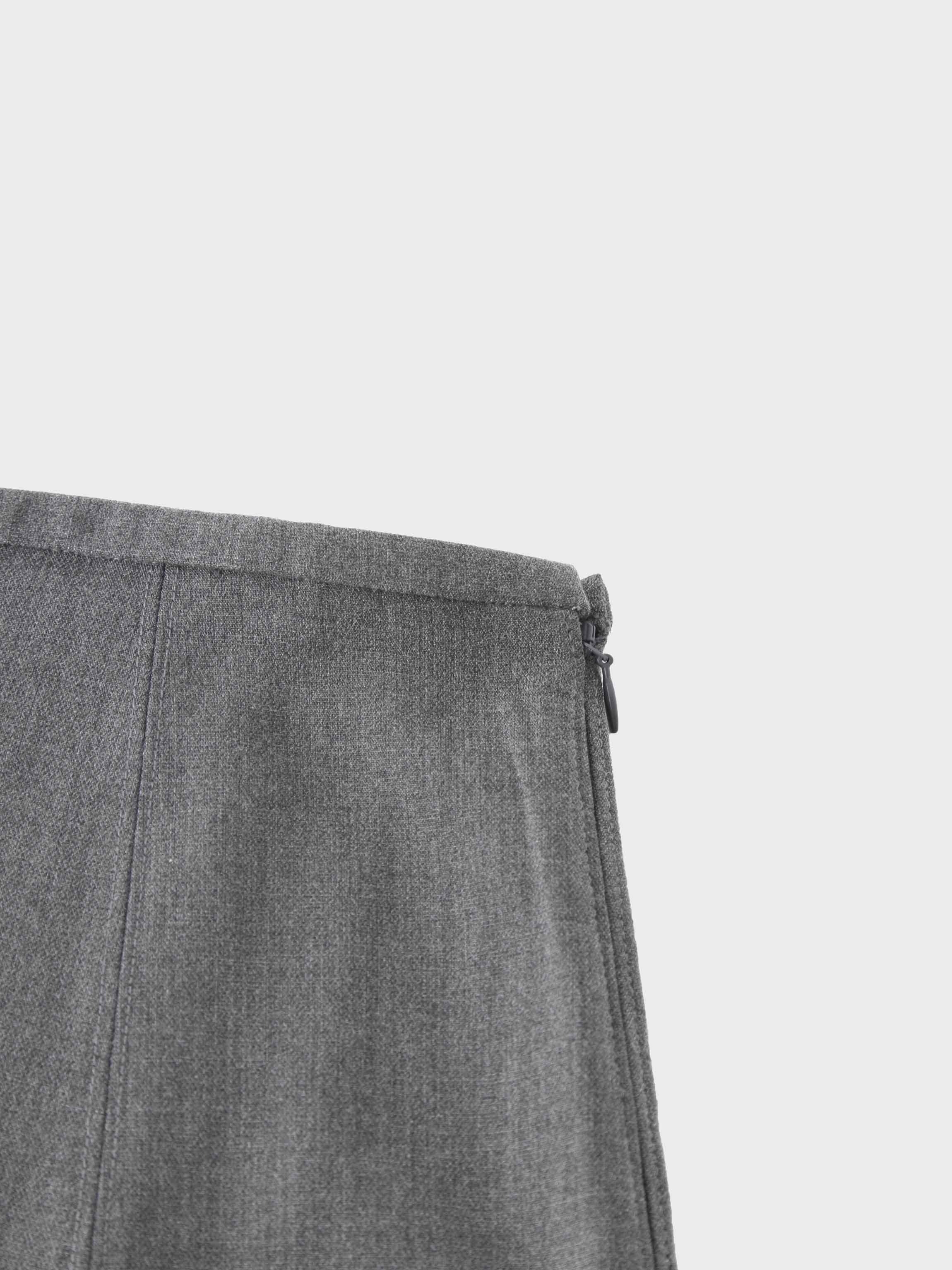 The Basic Flare Skirt 37&quot;-Grey