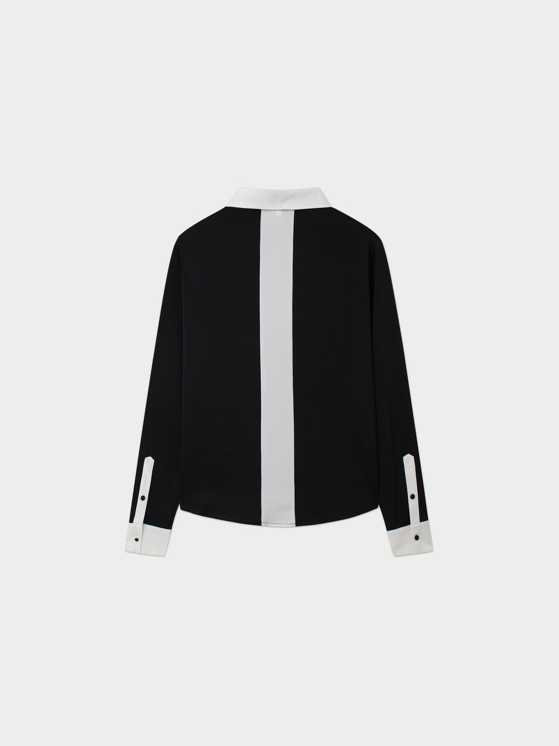 Back Stripe Blouse-Black/Cream