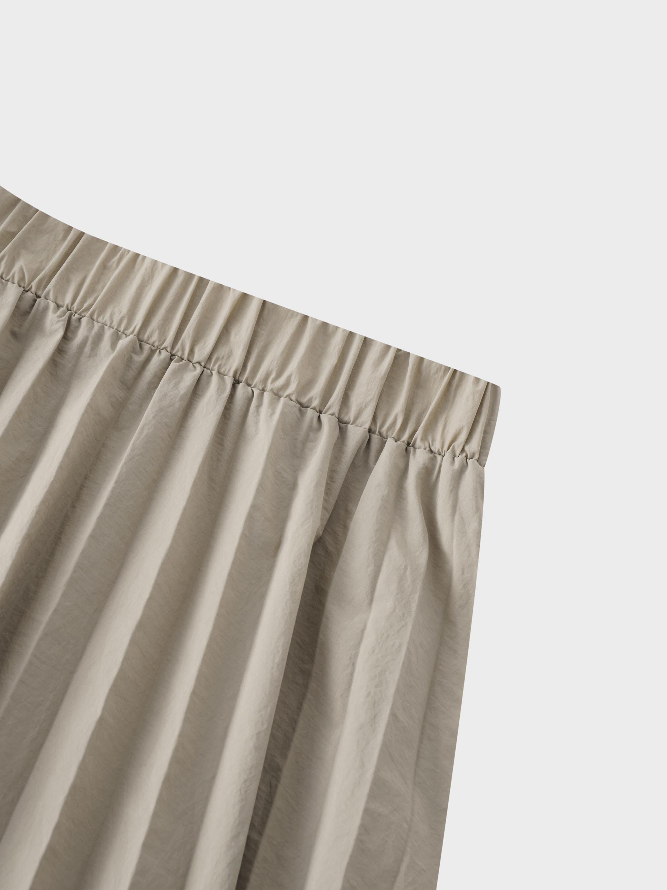 Nylon Circle Skirt-Sand