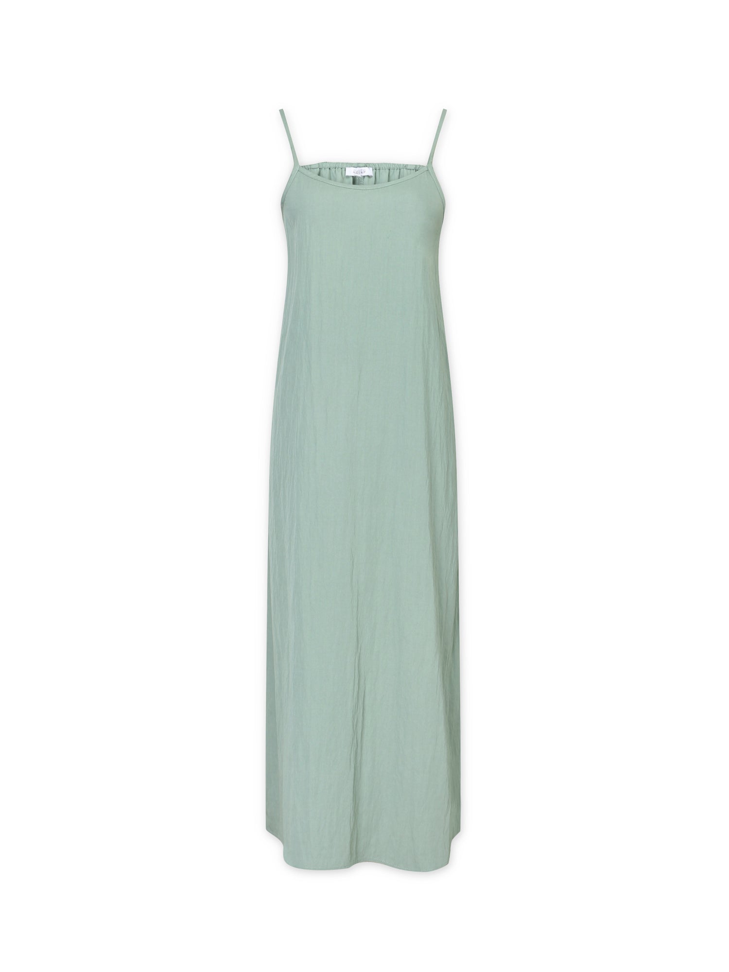 Crinkle Cotton Slip Dress-Sage Fame on Central Crinkle Cotton Slip Dress-Sage Fame on Central
