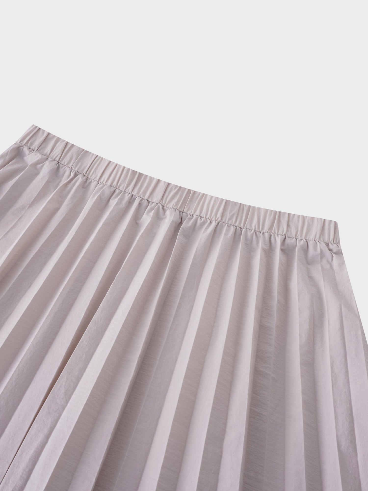 Nylon Circle Skirt-Ice Grey