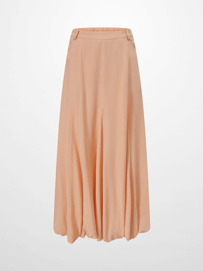 Lightweight Bubble Skirt-Peach