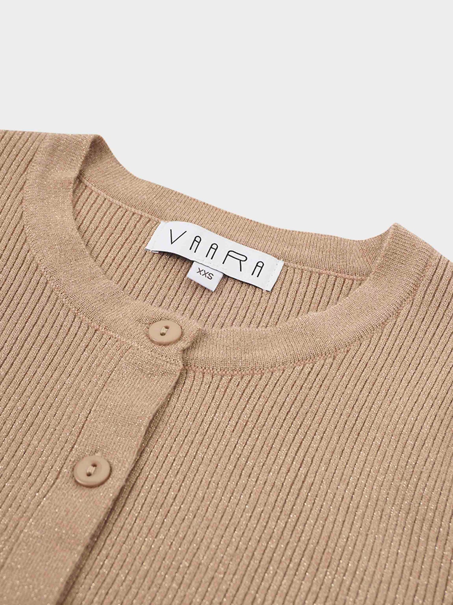 Lurex Ribbed Sweater-Neutral