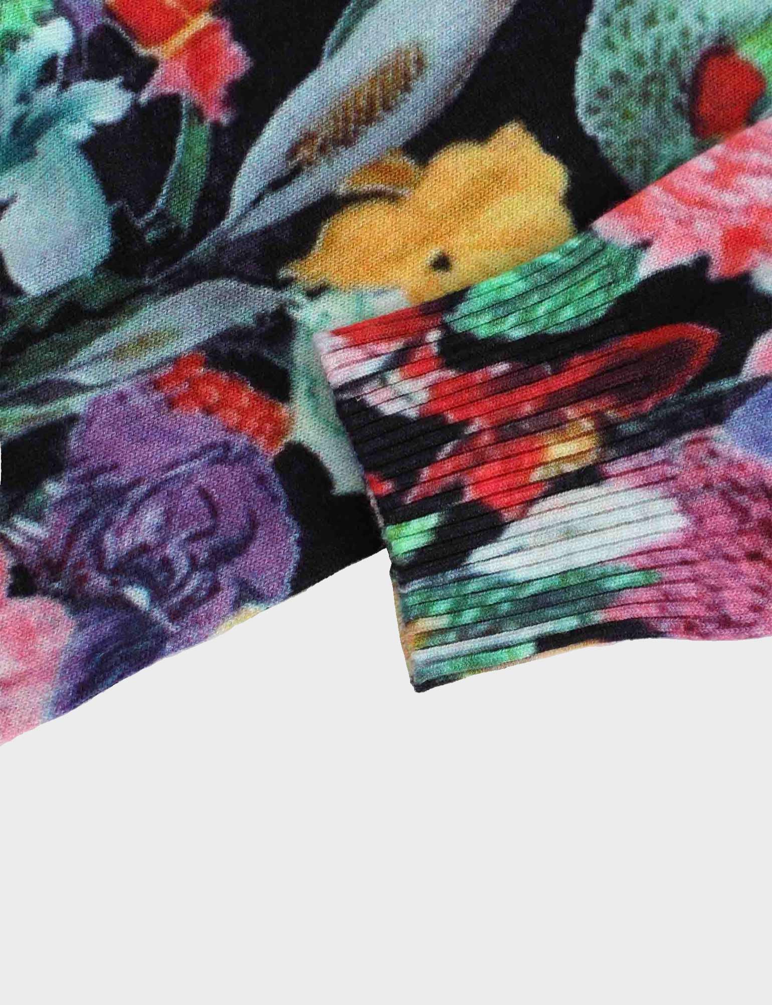 Printed Sweater-Vibrant Flowers