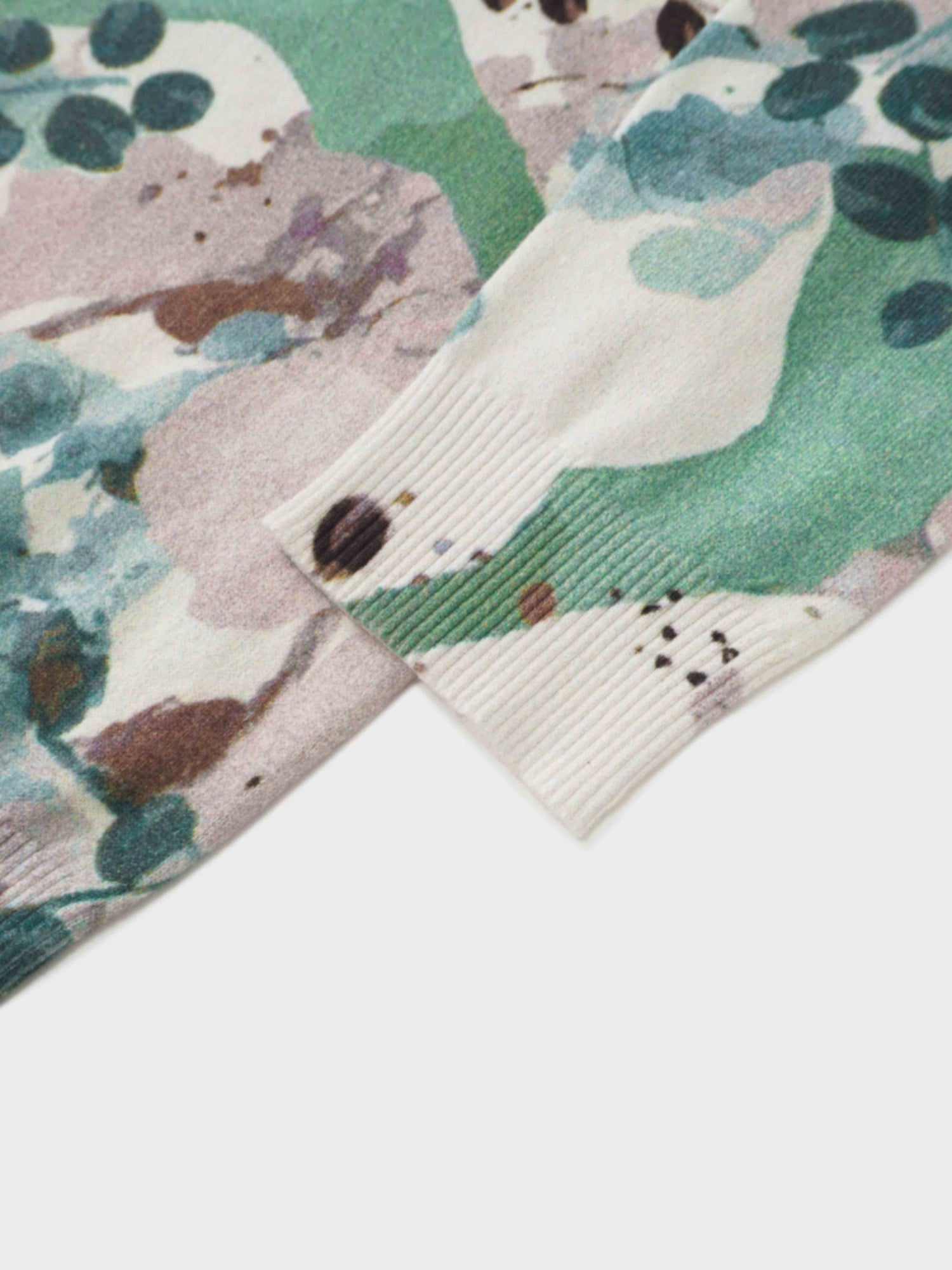 Printed Sweater-Vine Branch