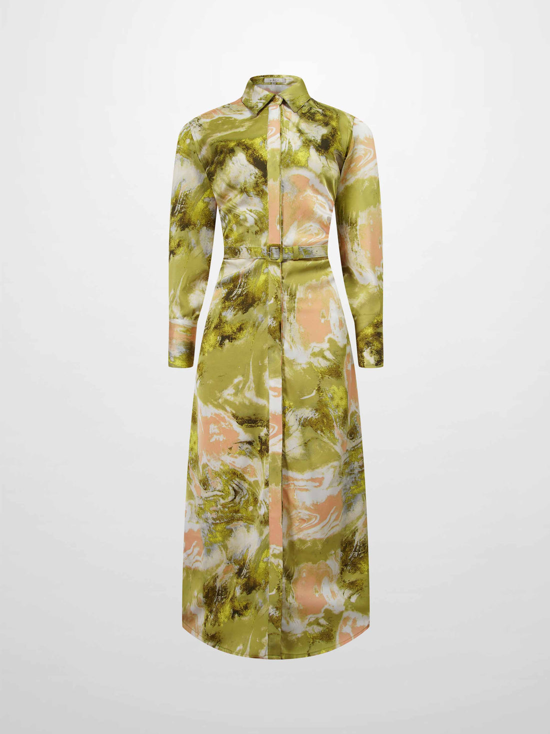 Side Gathered Dress-Multi