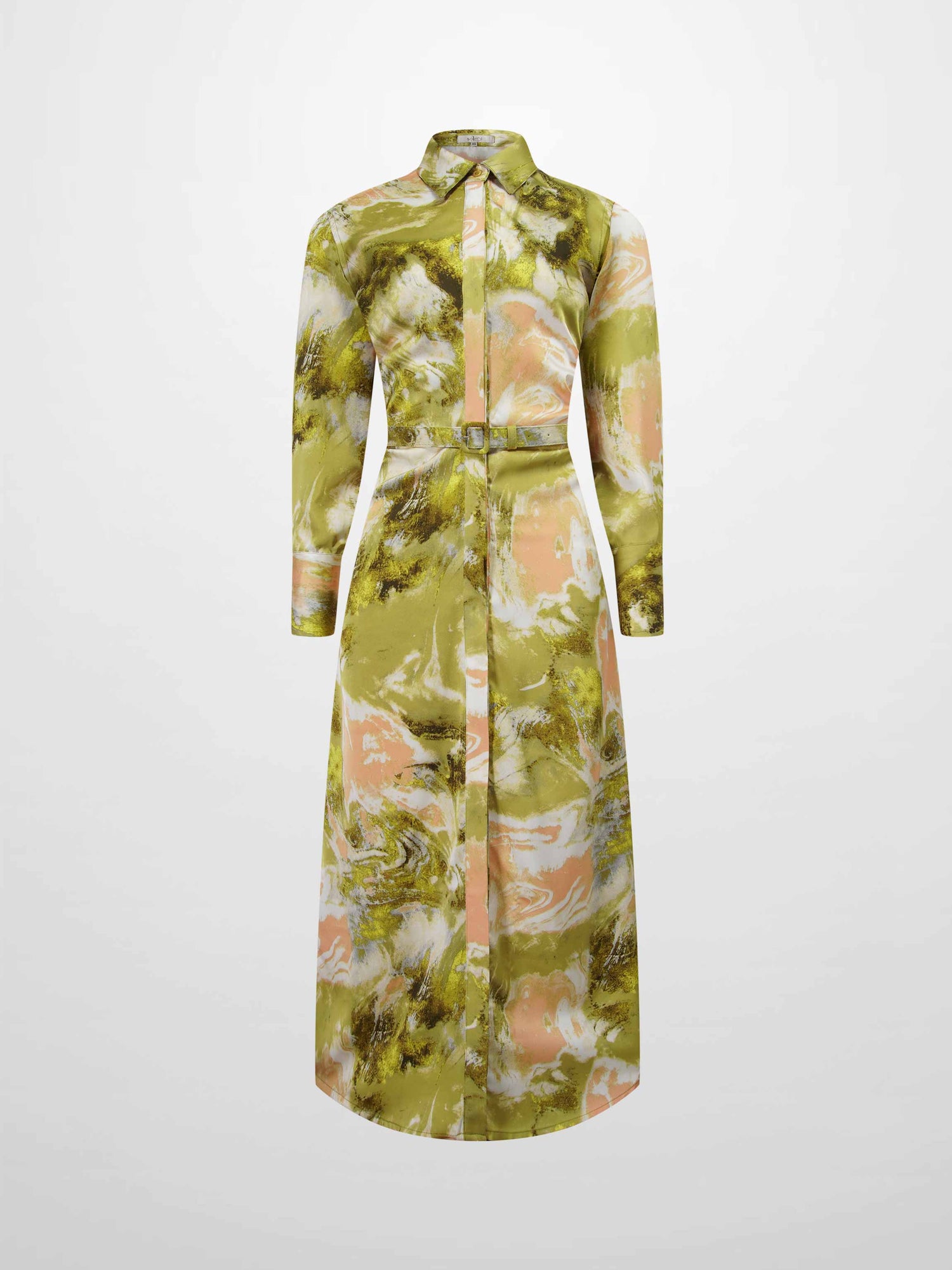 Side Gathered Dress-Multi