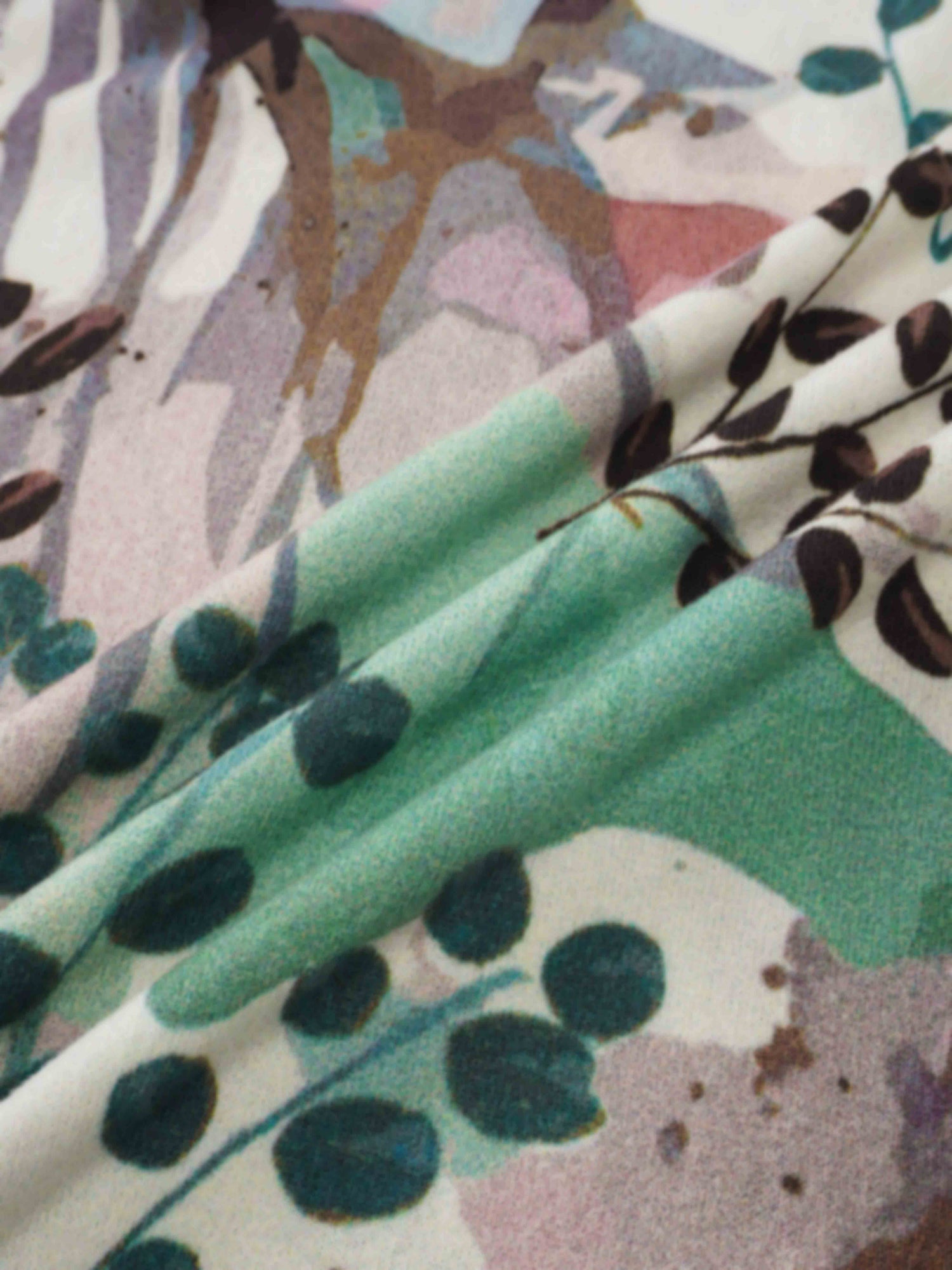 Printed Sweater-Vine Branch