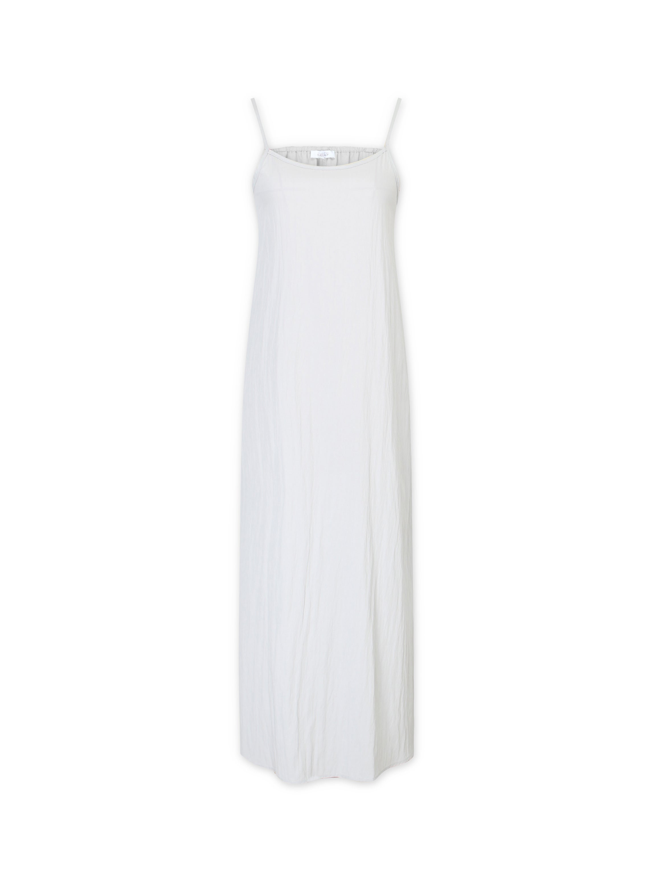 Crinkle Cotton Slip Dress Grey Fame on Central