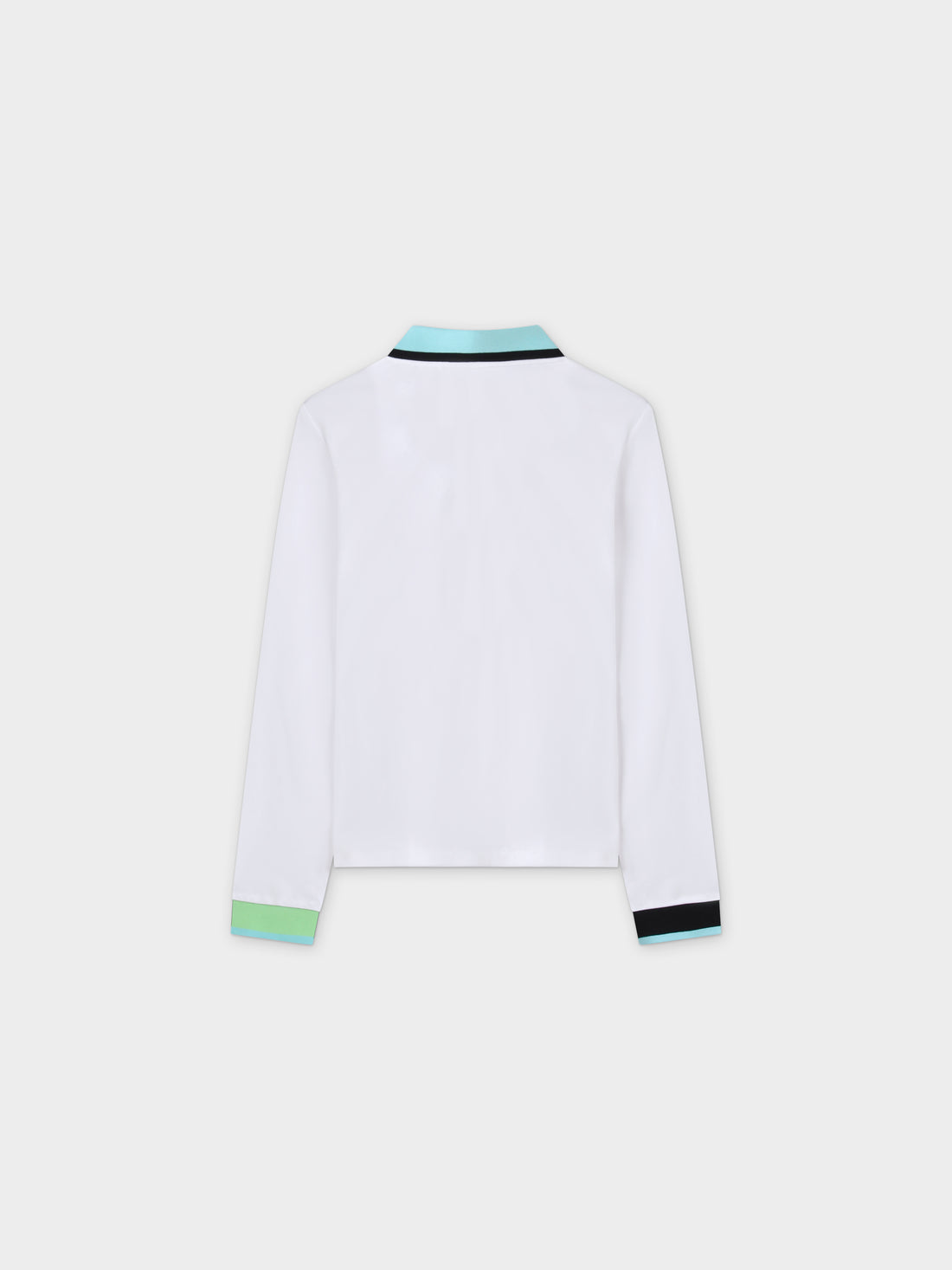 Half Zip Polo-White