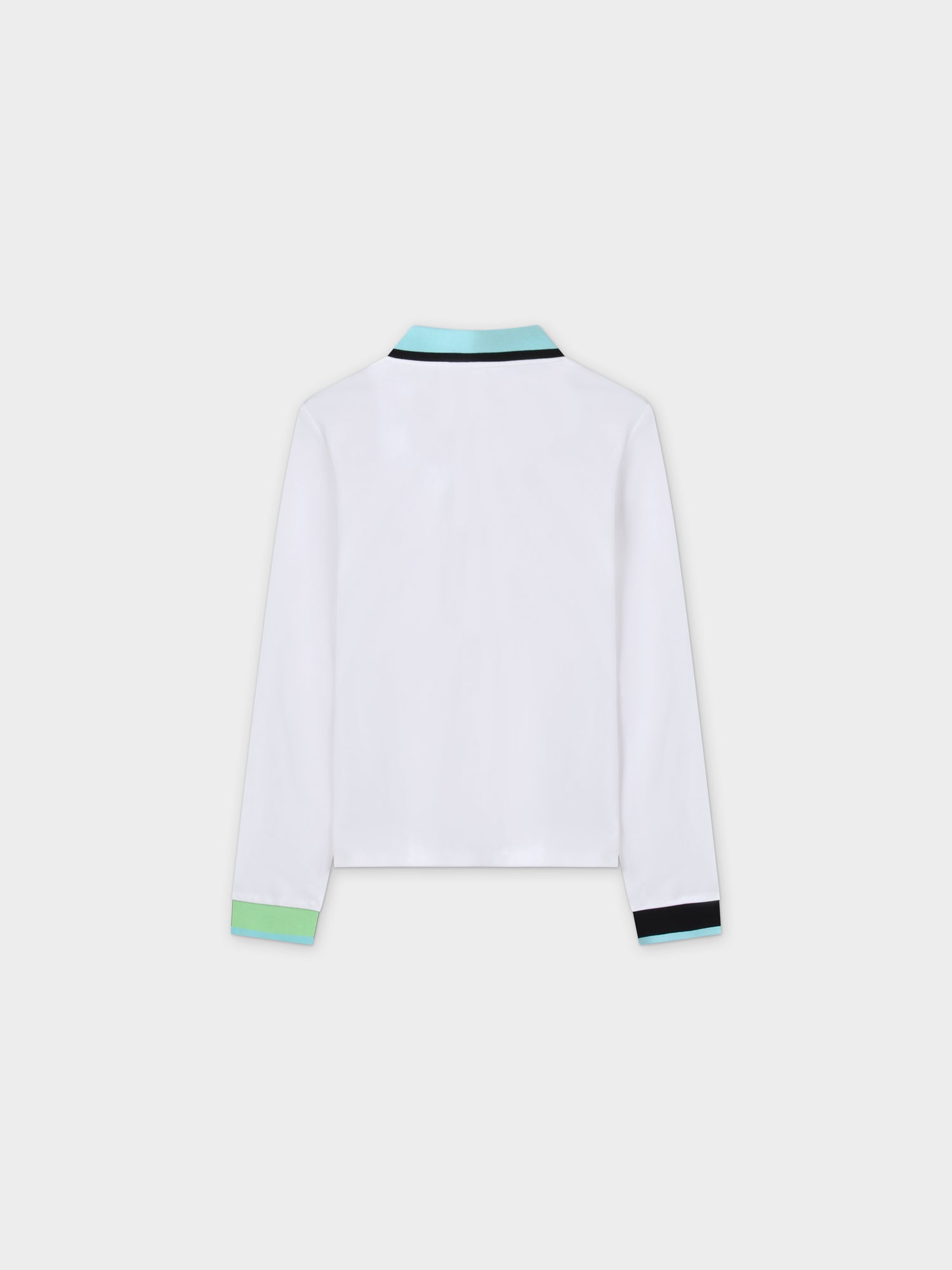 Half Zip Polo-White