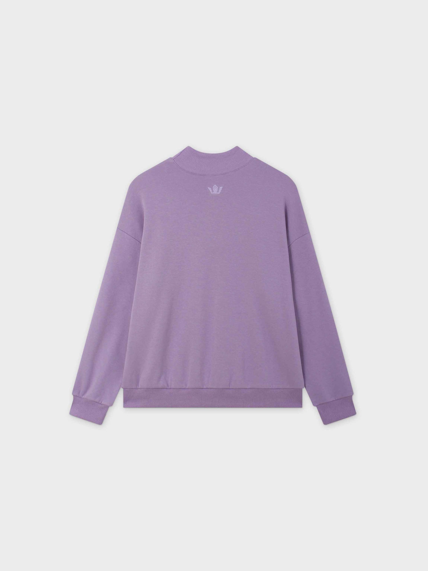 High Neck Sweatshirt-Lavender