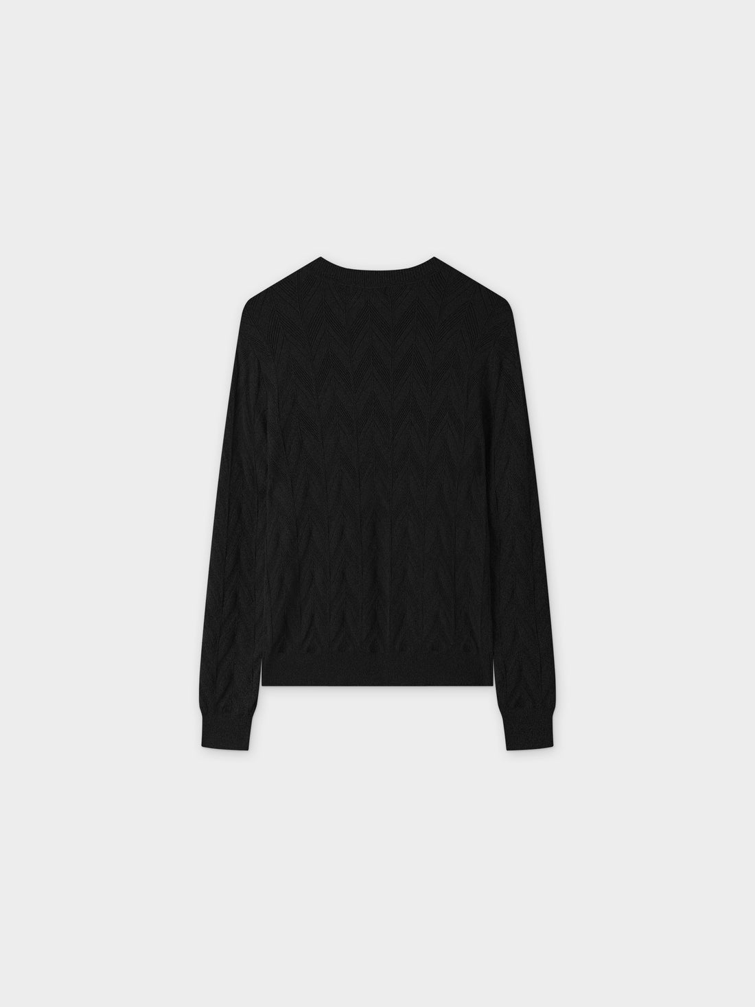 Wave Stripe Sweater-Black