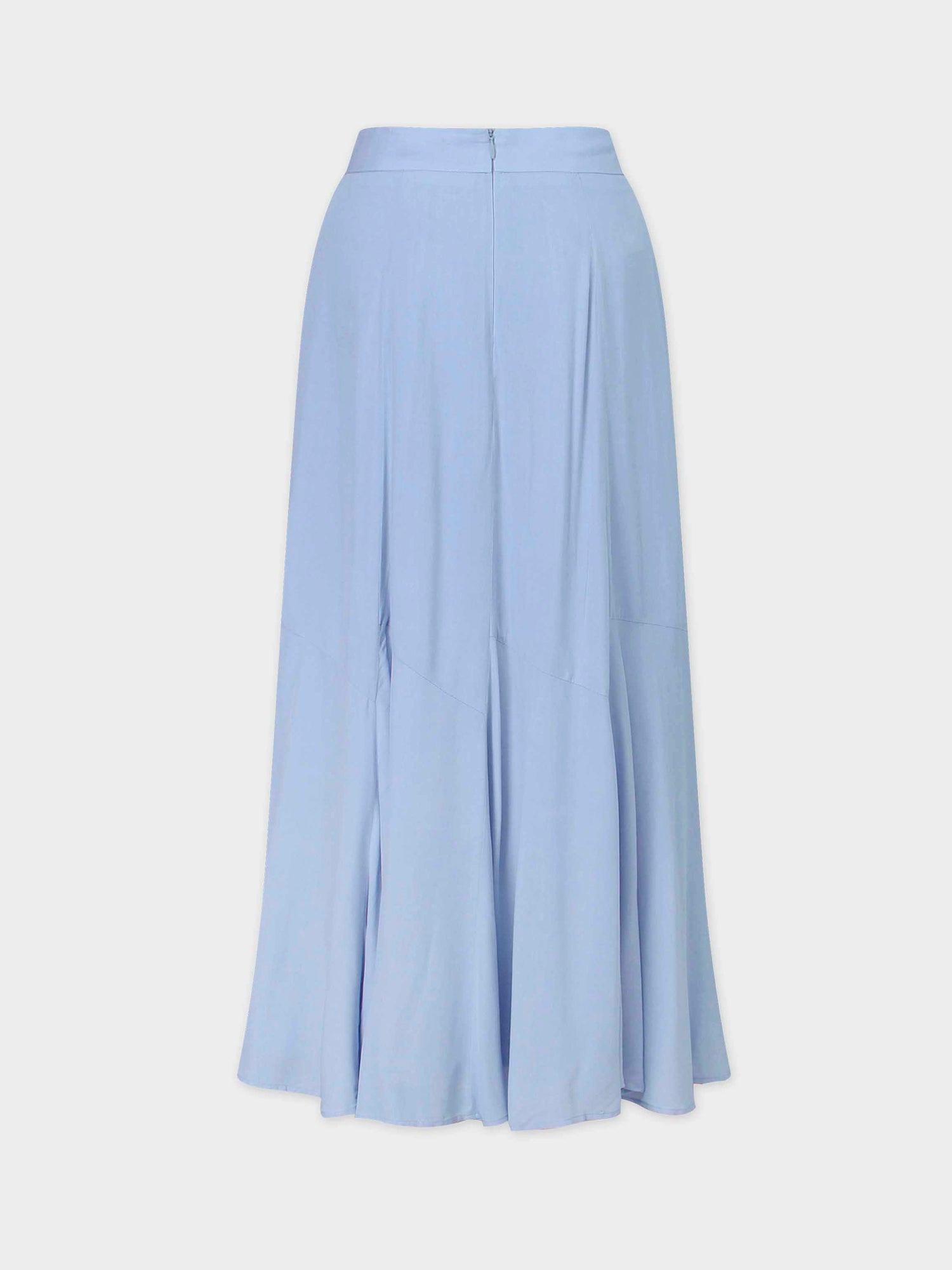 TRUMPET FLARE SKIRT-LIGHT BLUE