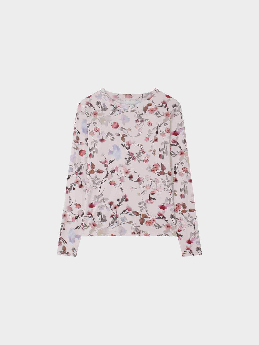 Basic Printed T-shirt-Soft Floral