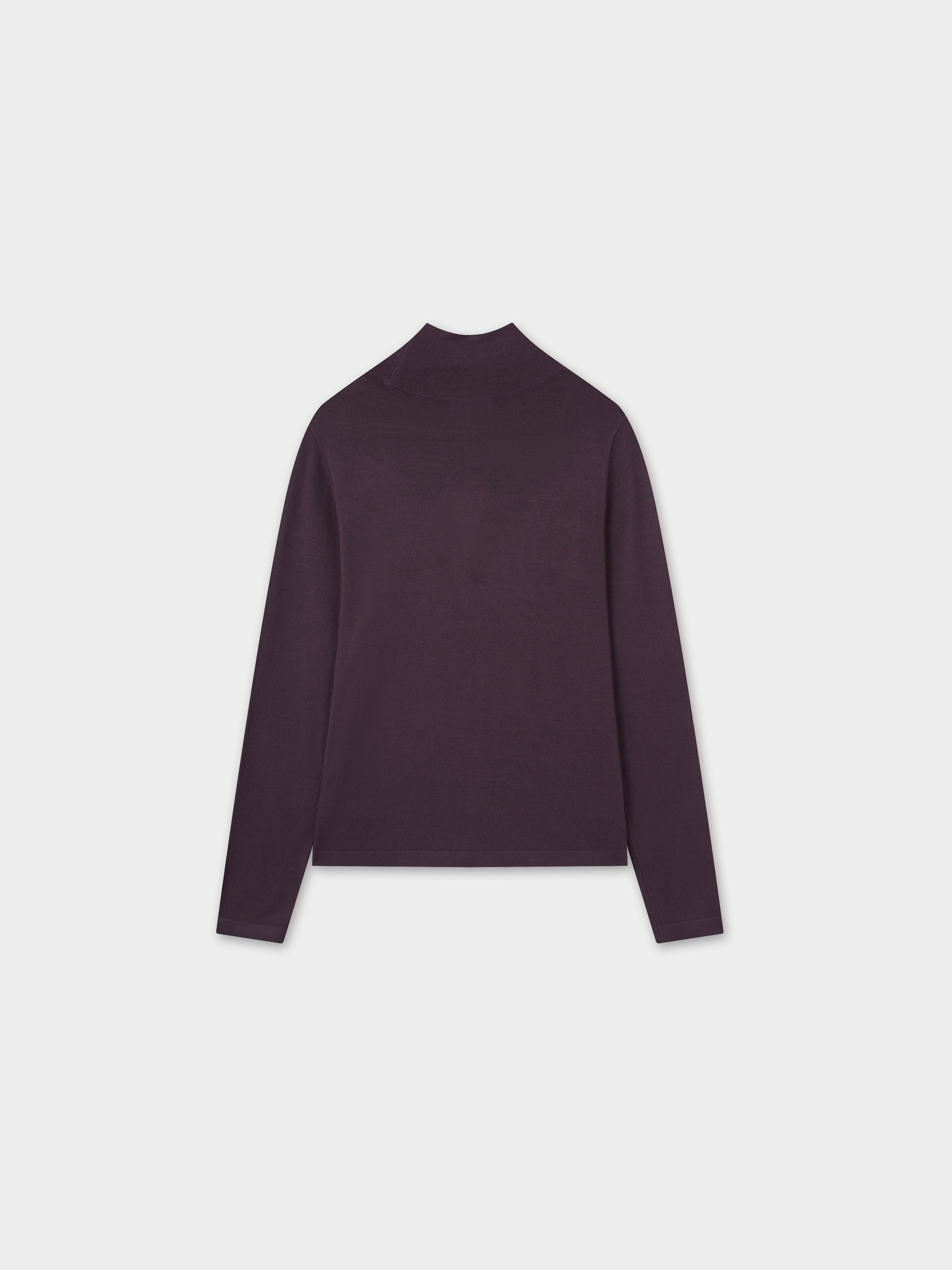 Knit Turtleneck-Brown