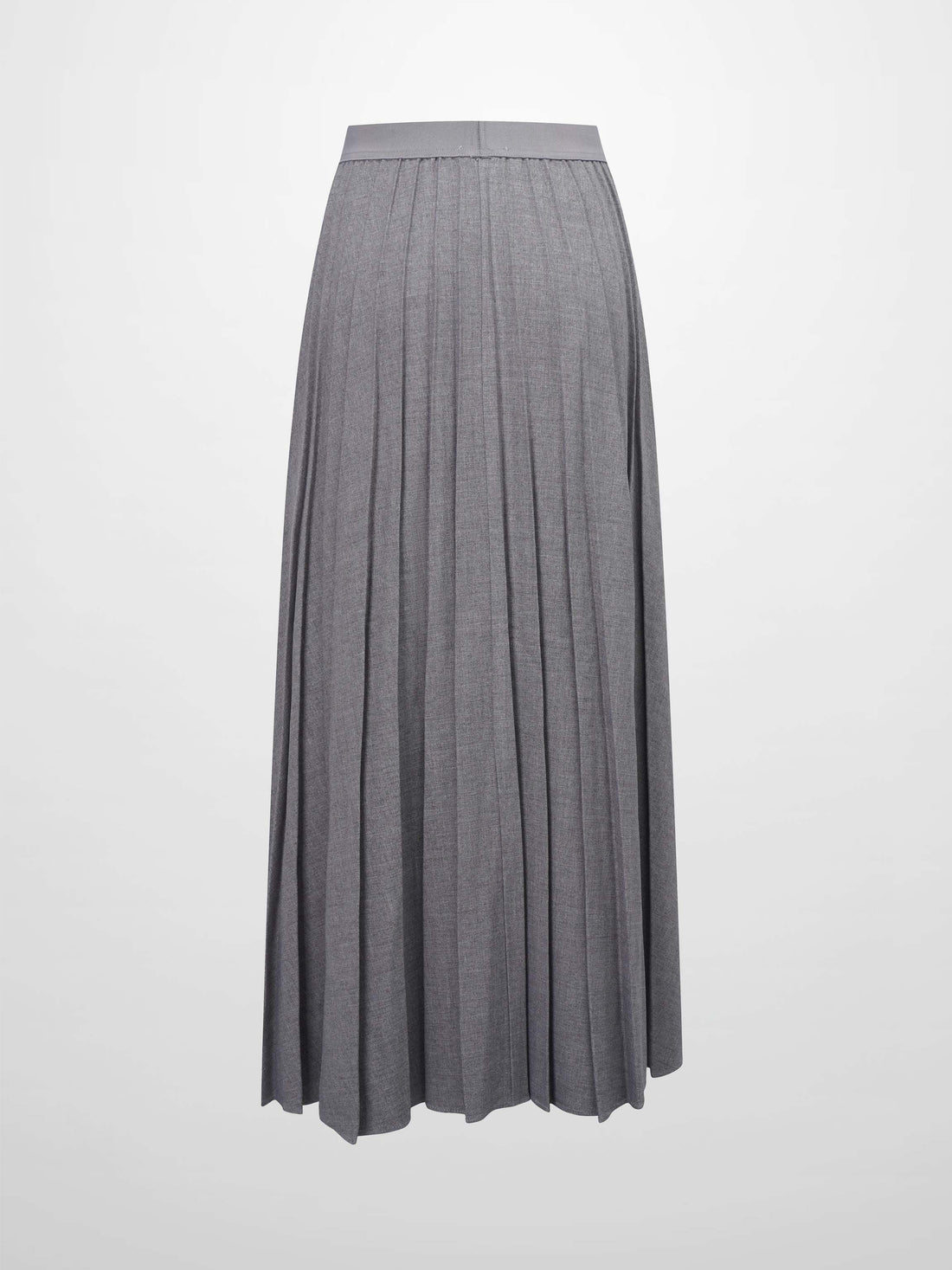 Marni Pleated Skirt 37&quot;-Heathered Grey