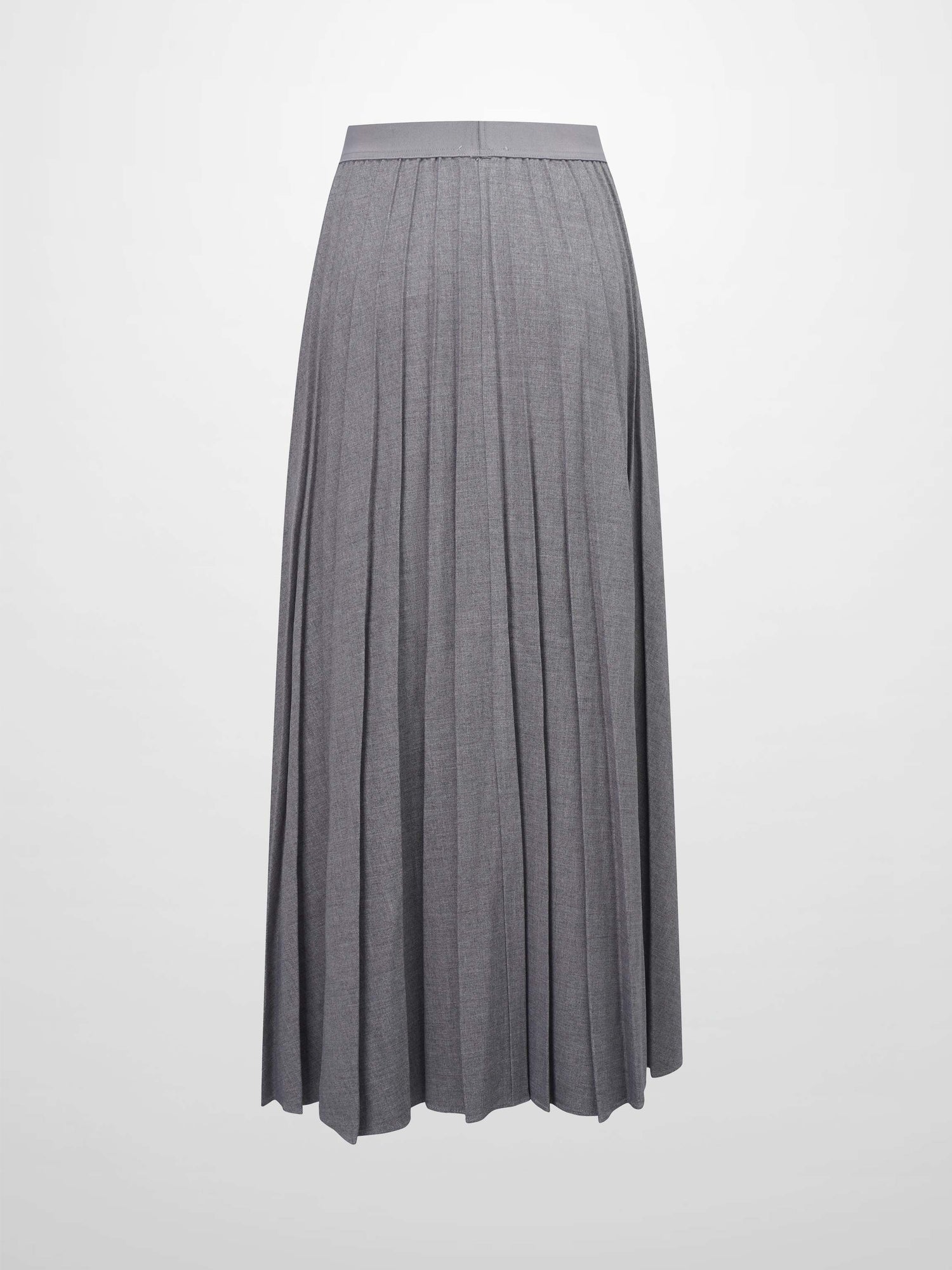 Marni Pleated Skirt 37&quot;-Heathered Grey