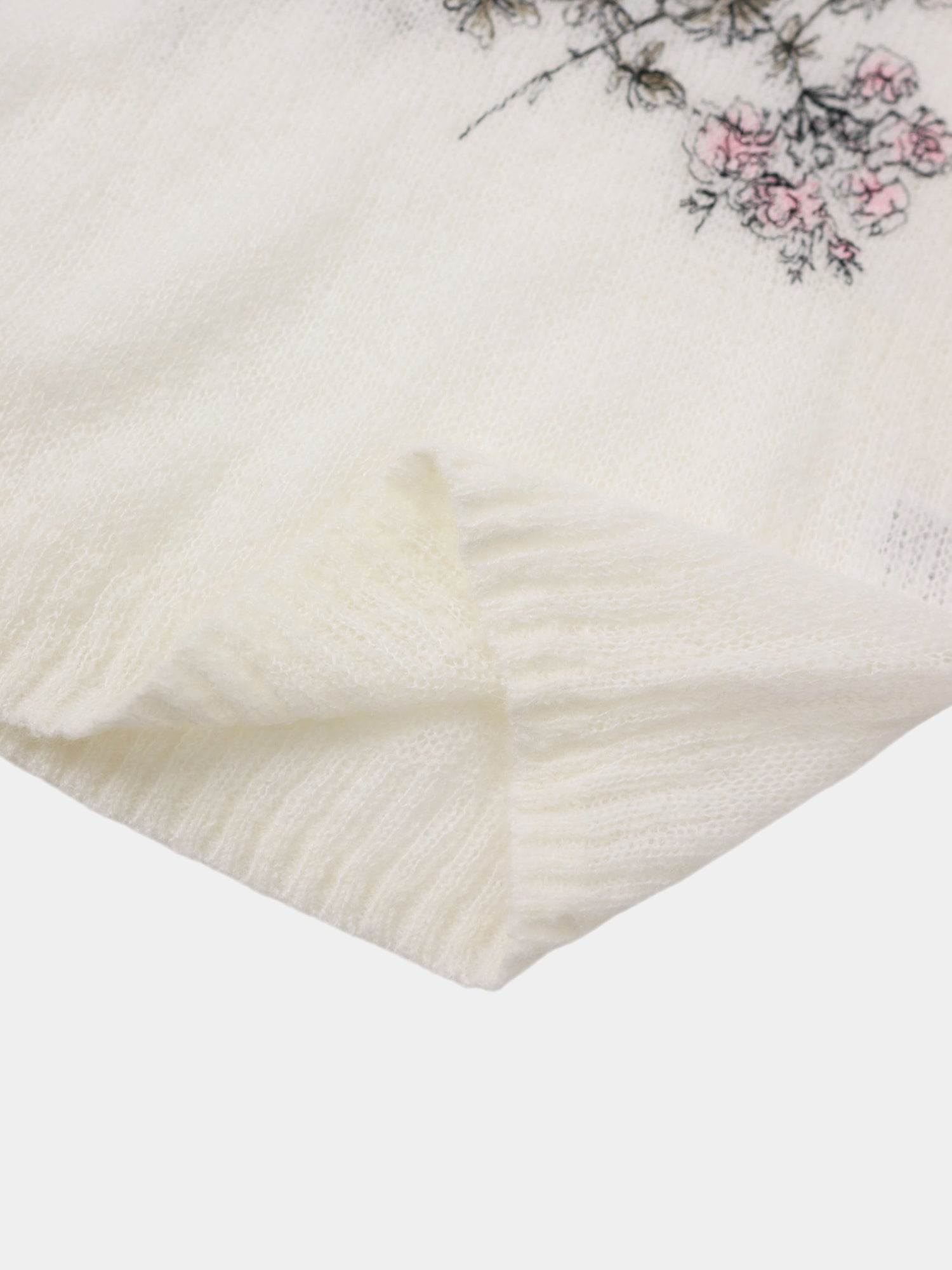 Floral Motif Sweater - Soft Floral