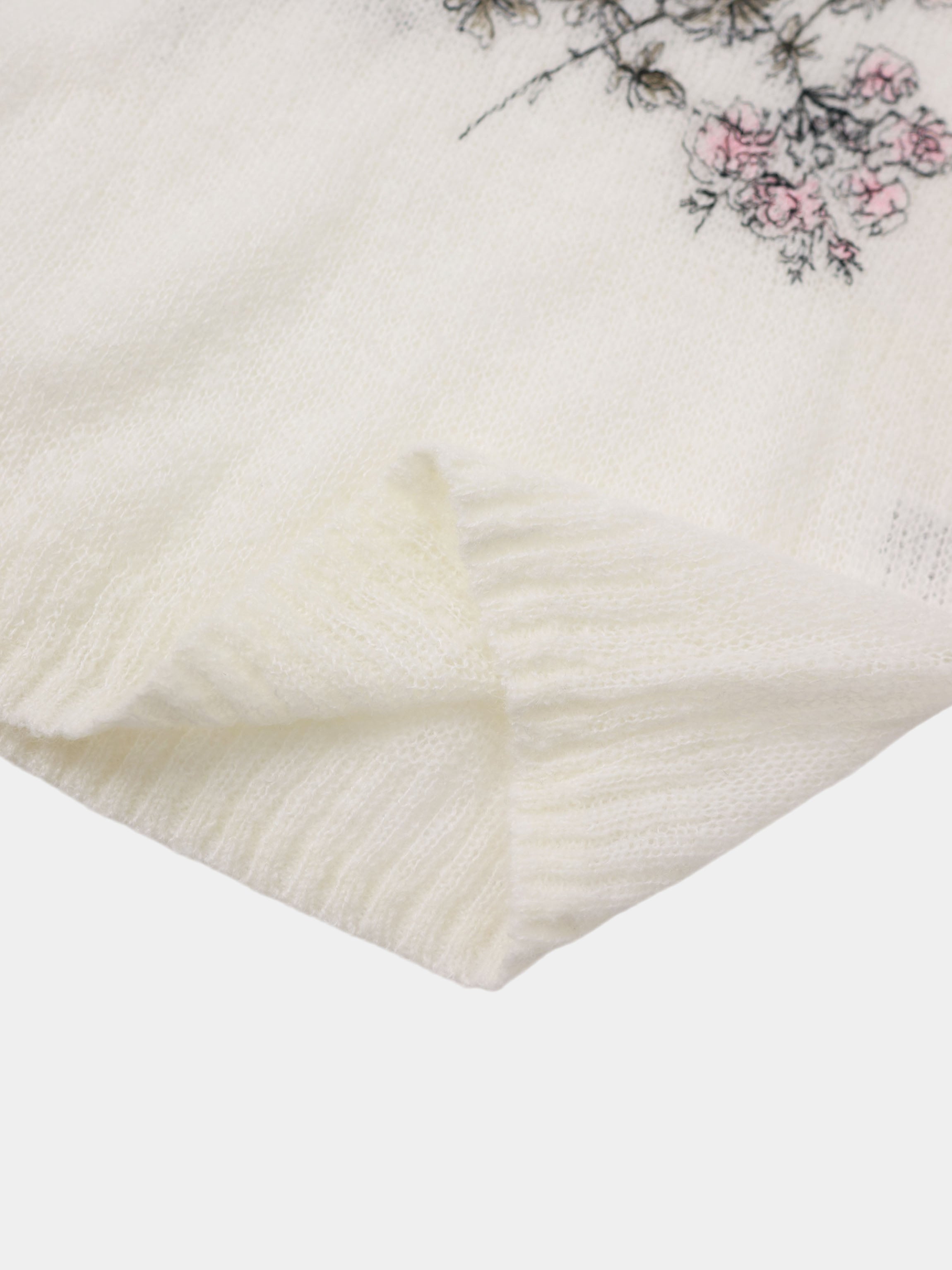 Floral Motif Sweater - Soft Floral