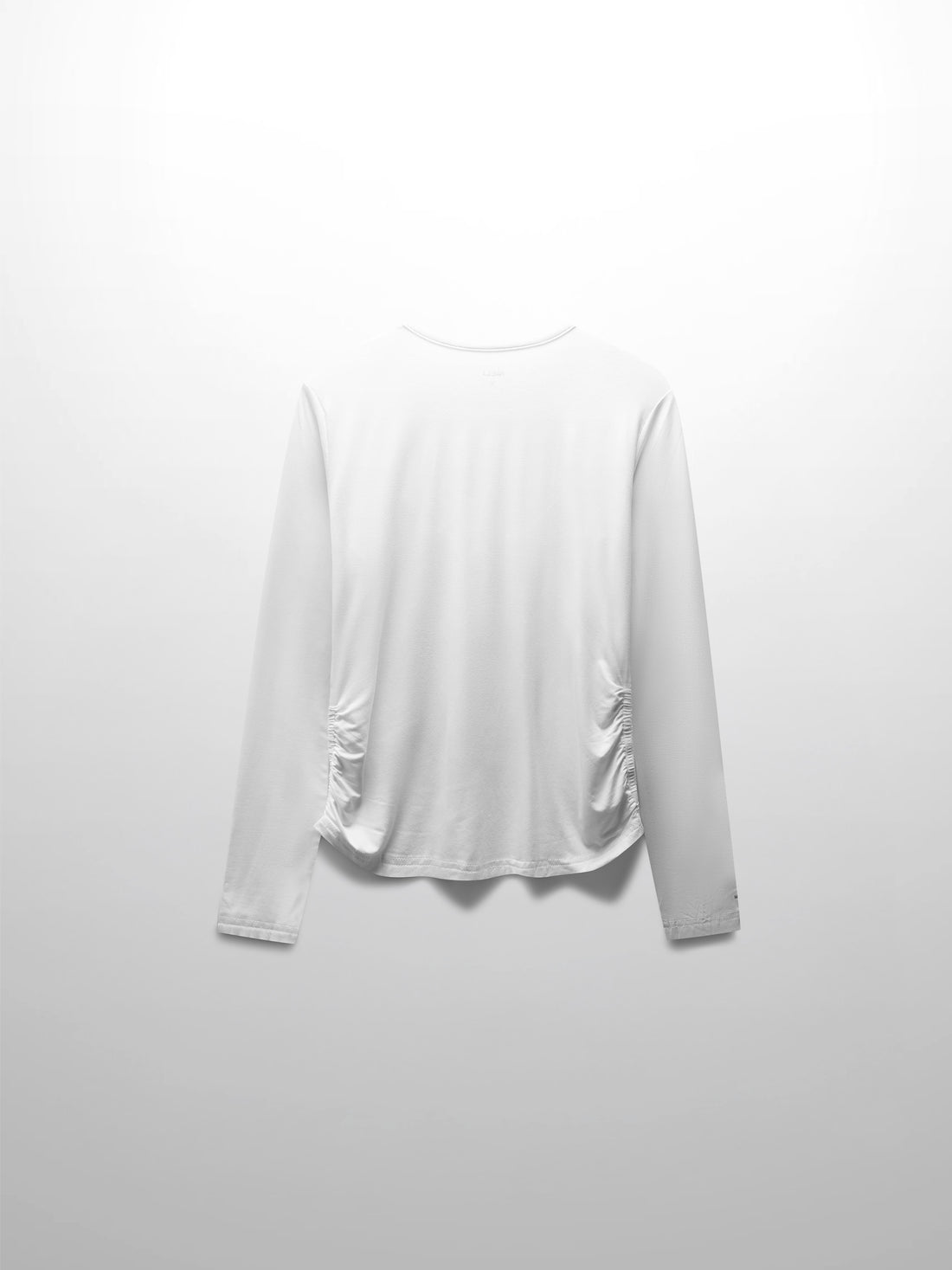 SIDE ELASTIC TEE-WHITE