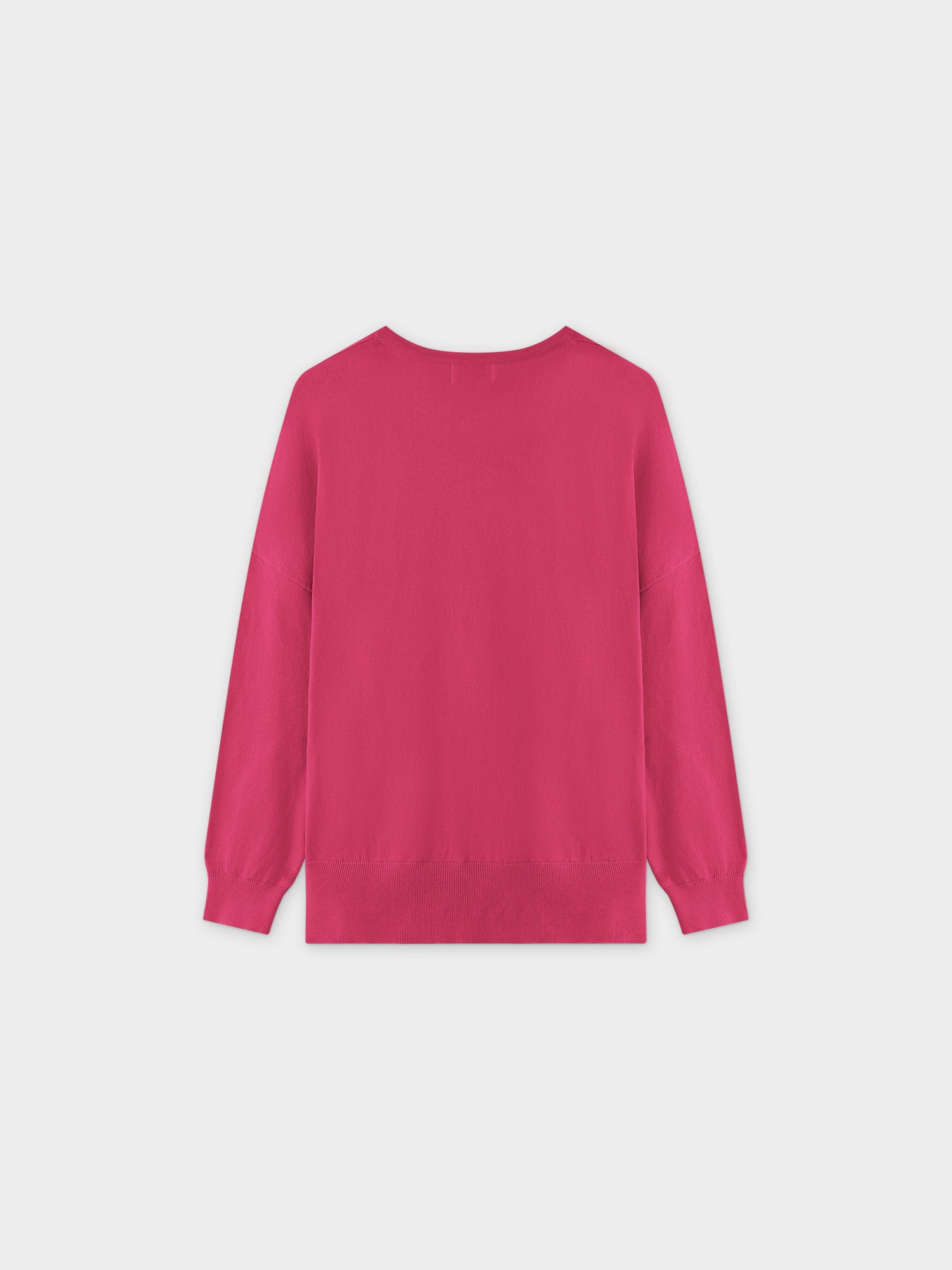 Oversized Lightweight Sweater-Pink