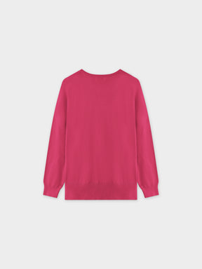 Oversized Lightweight Sweater-Pink