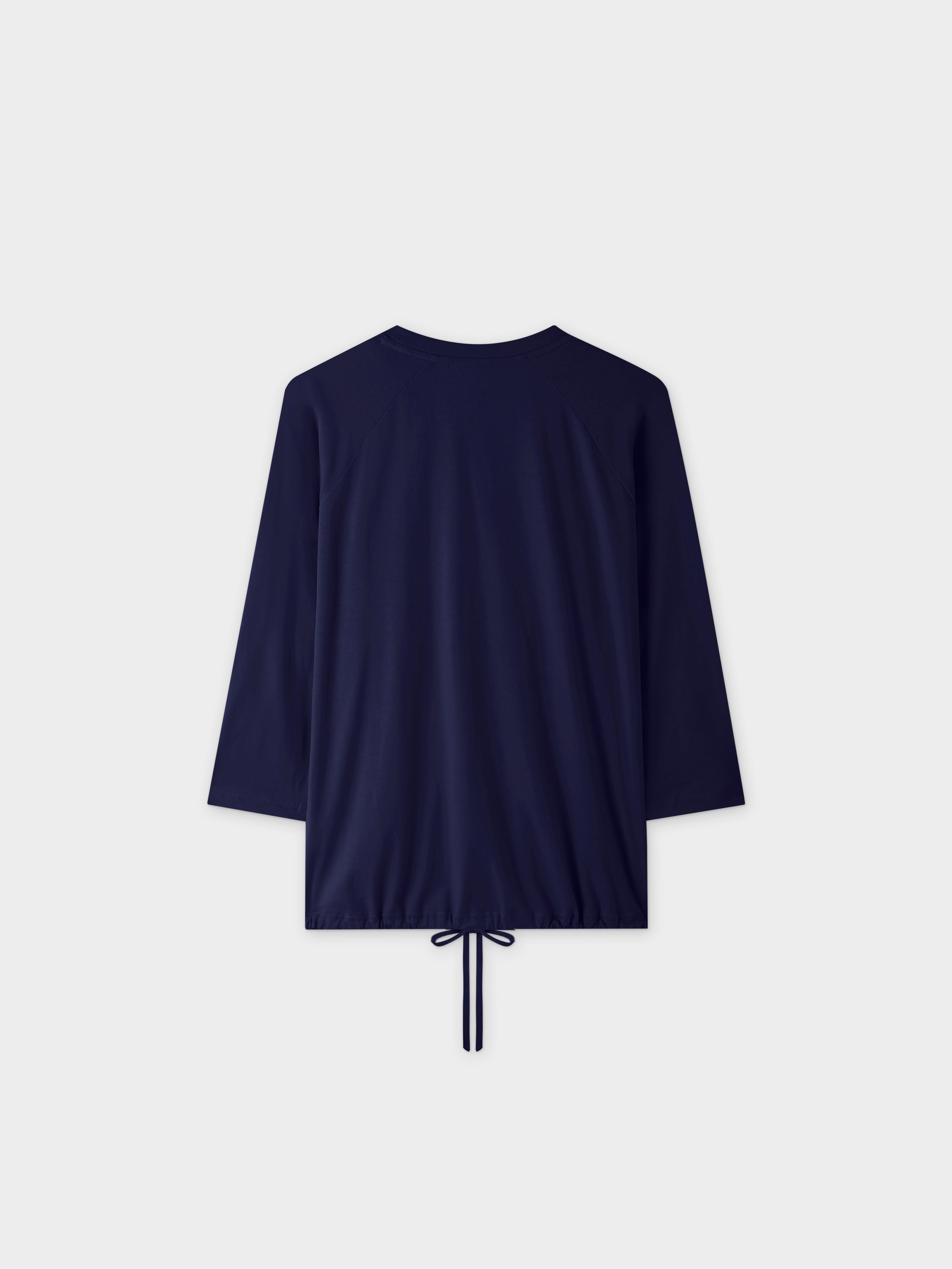 DRAWSTRING TEE-NAVY