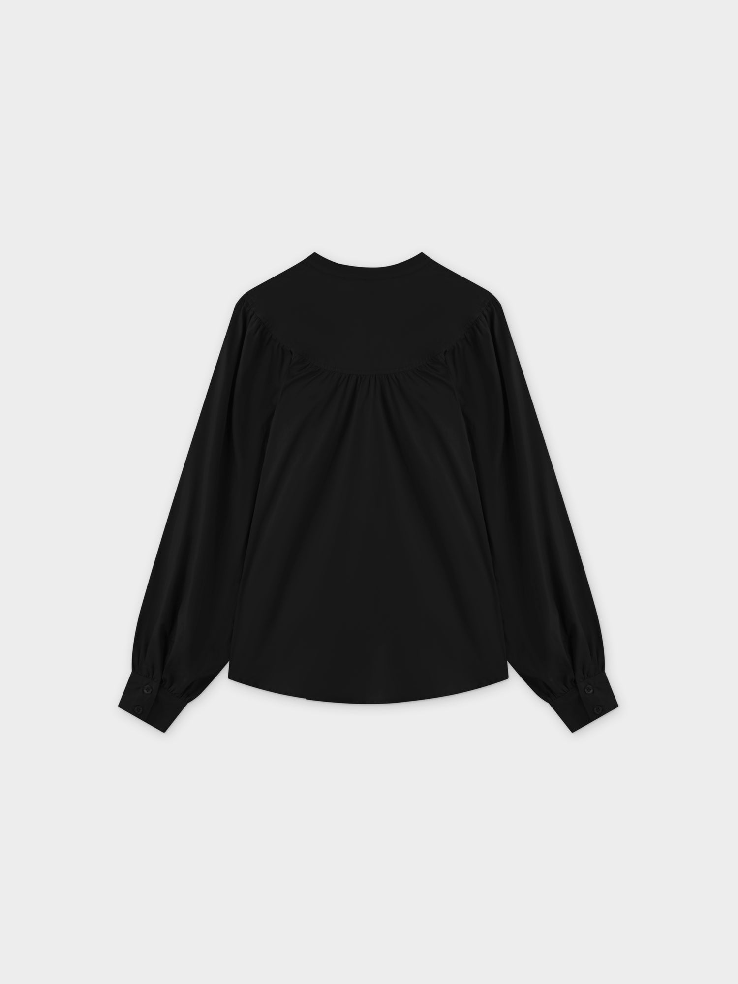 Blusa fruncida-Negro