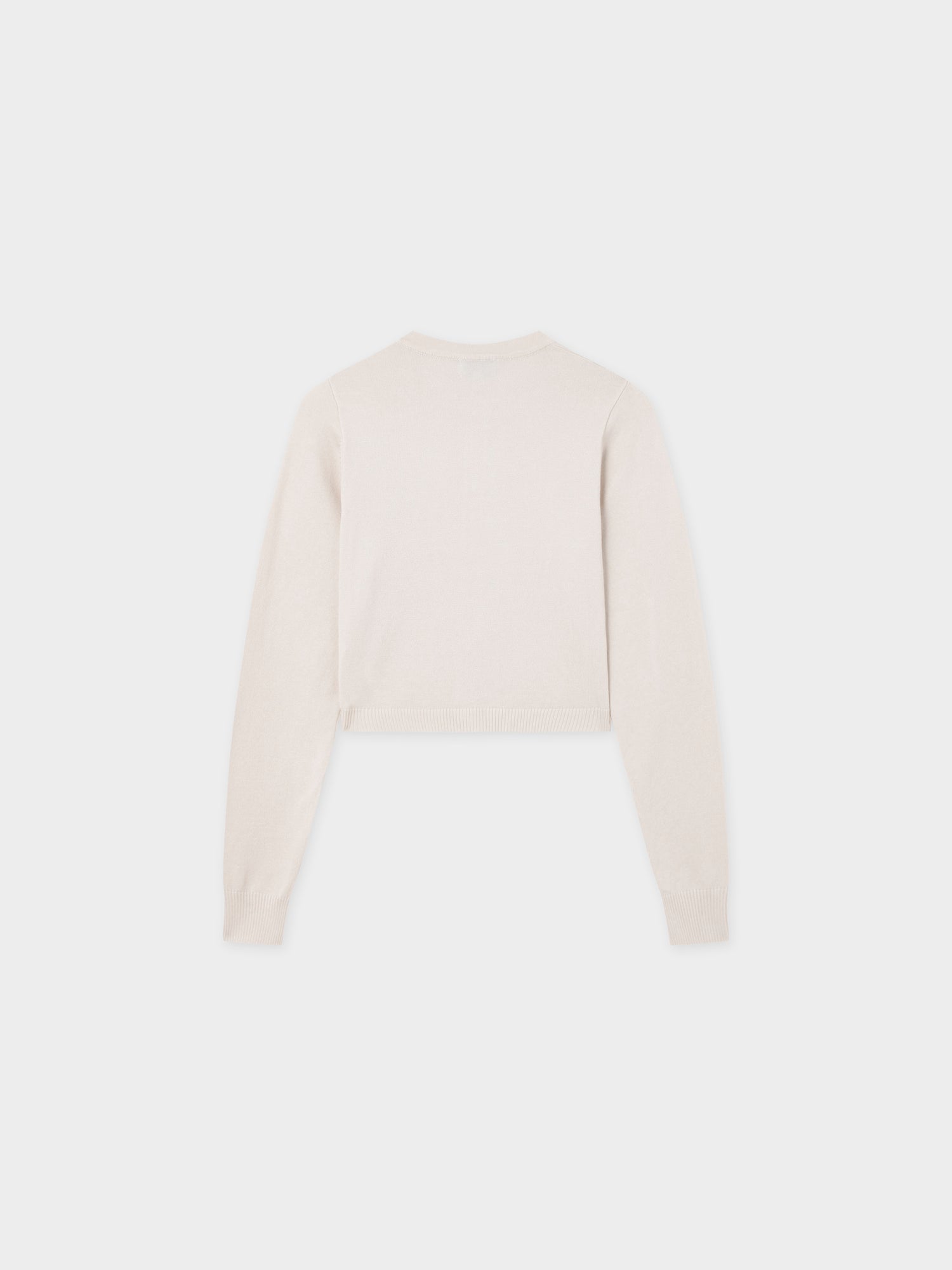 Solid Crew Crop Cardigan-Ivory