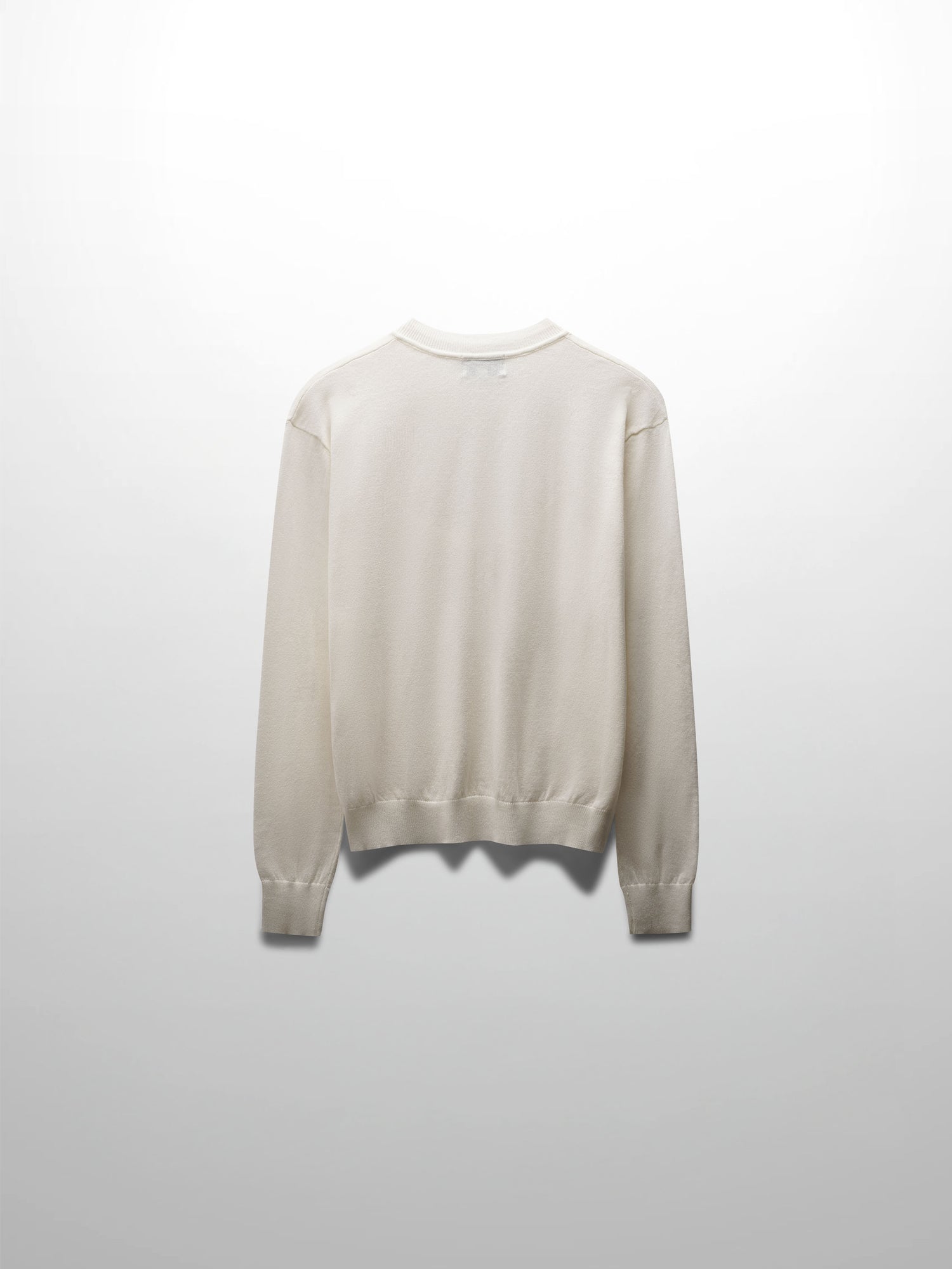 High V Lightweight Sweater-Ivory