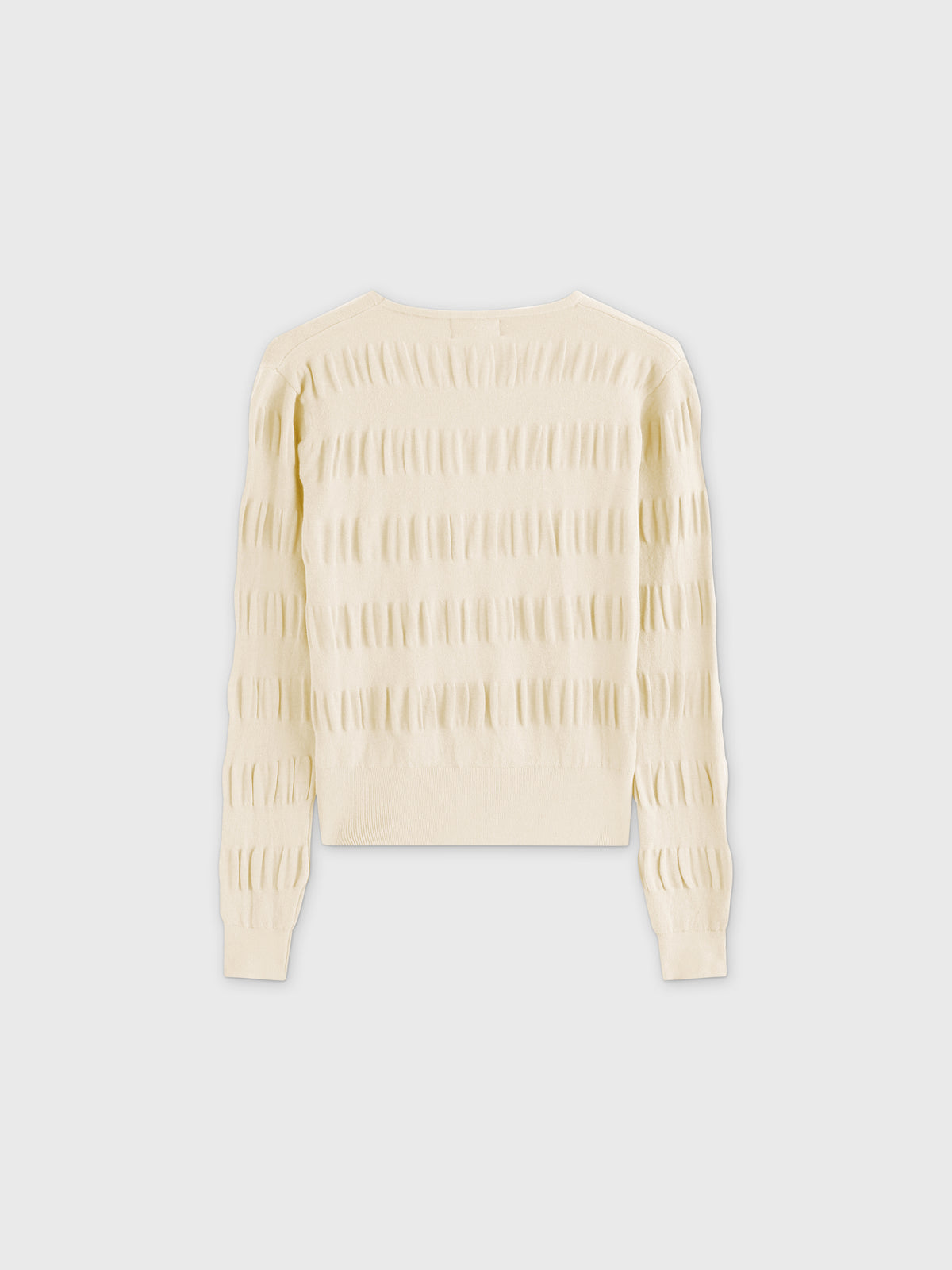 Ruched Sweater-Ivory