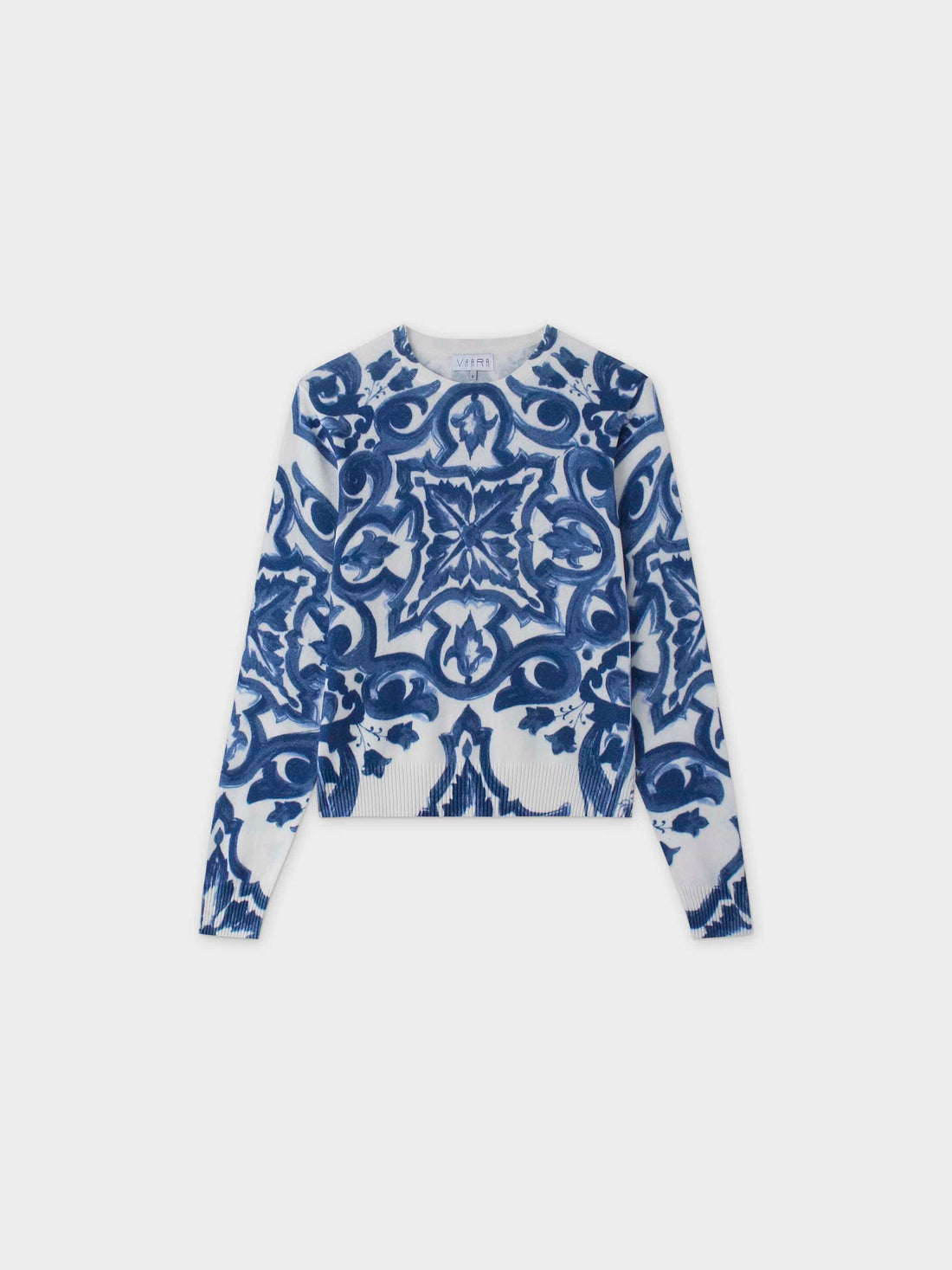 Printed Sweater-Blue Picasso