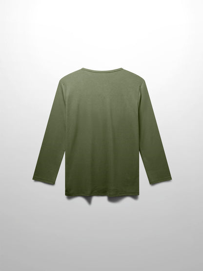 RIBBED HIGH V 3Q-CAMOUFLAGE GREEN