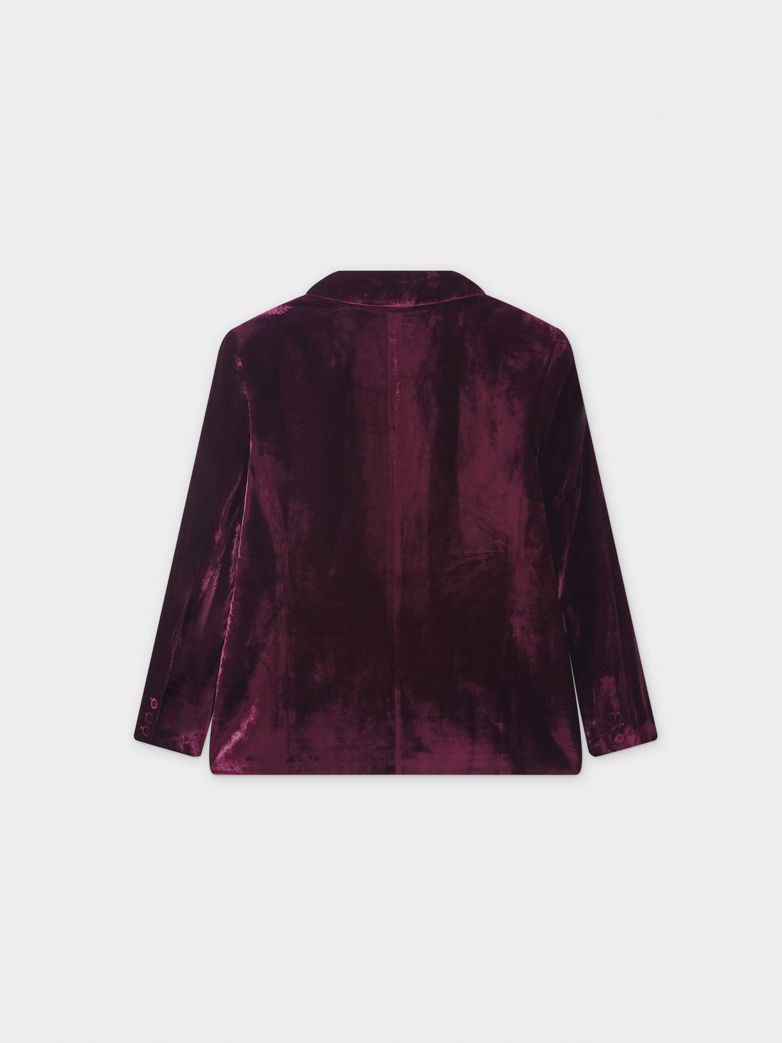 Velvet Blazer-Burgundy