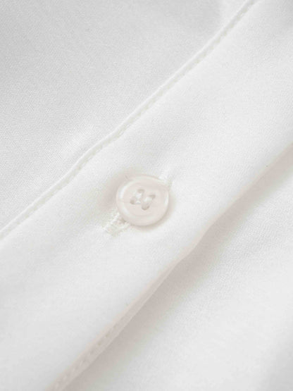Textured Puff Sleeve Blouse-Cream