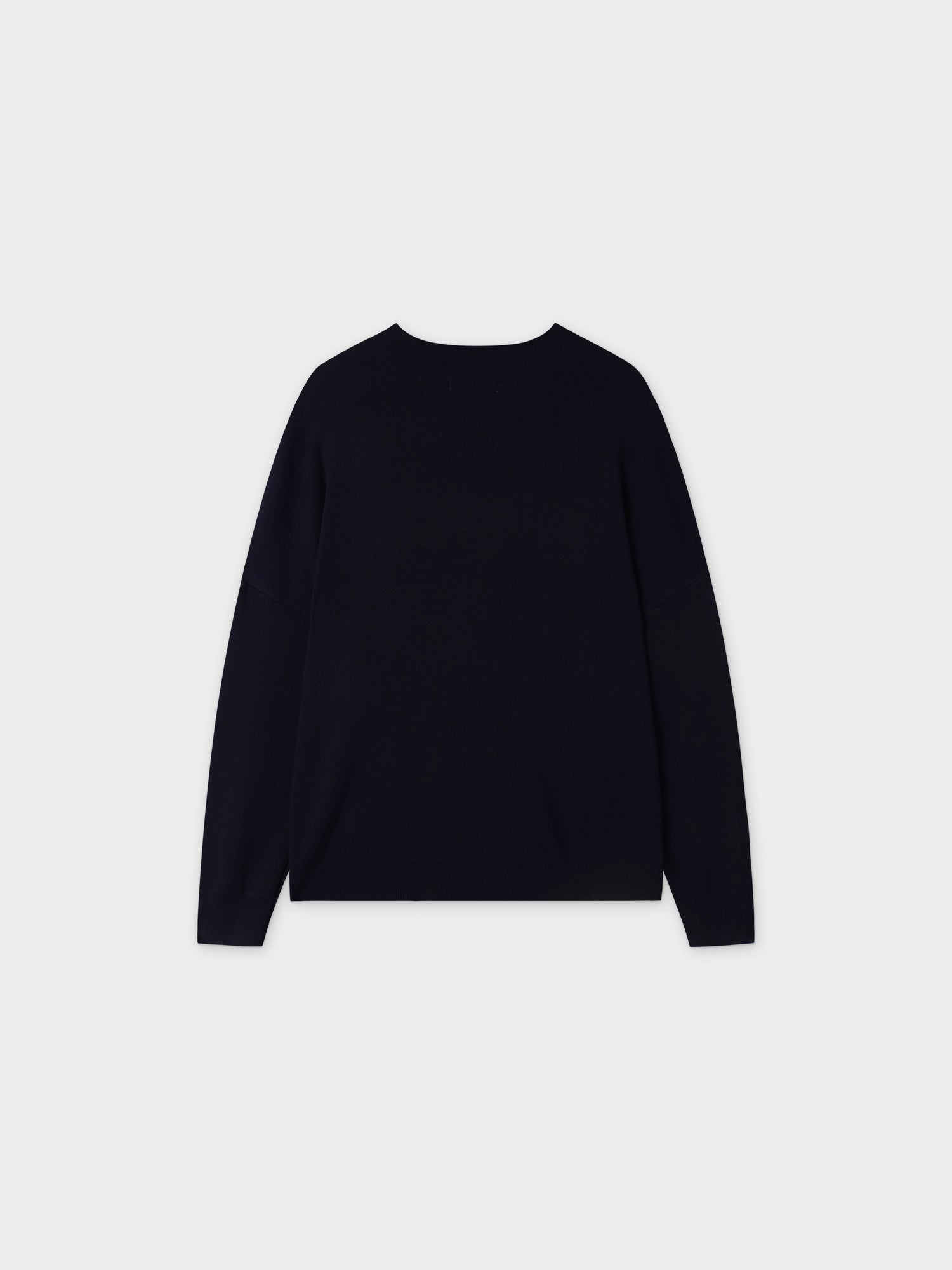 Oversized Soft Knit Sweater-Navy