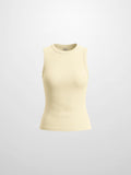Sleeveless Basic Tee-Yellow