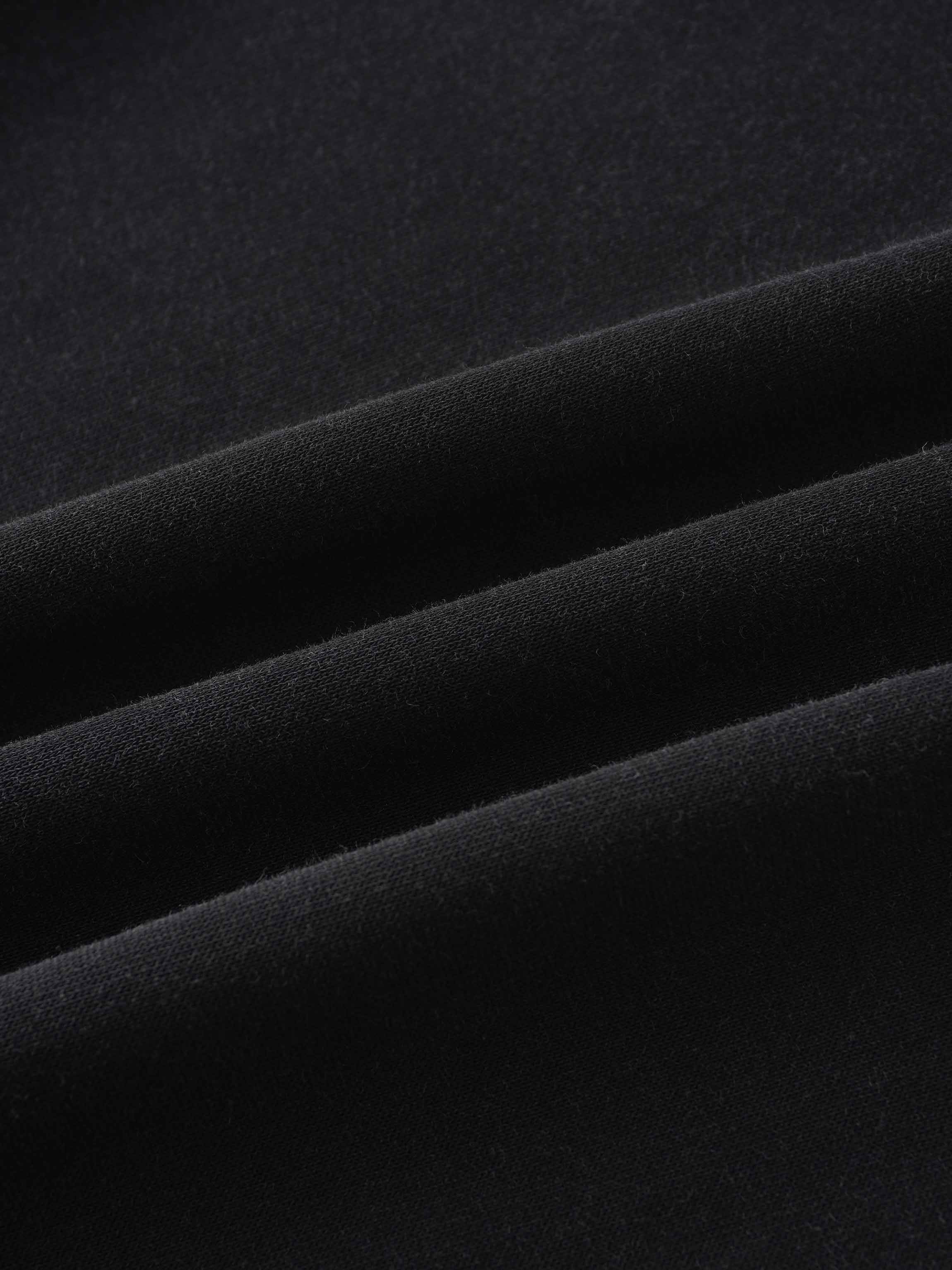 Washed Dolman Bomber Tee-Black