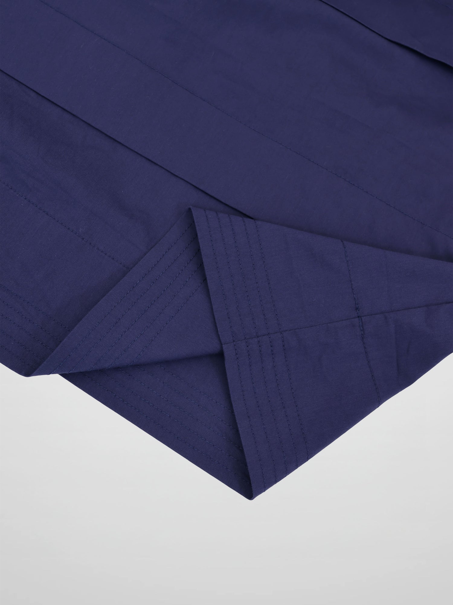 Pintuck Pleat Dress-Navy